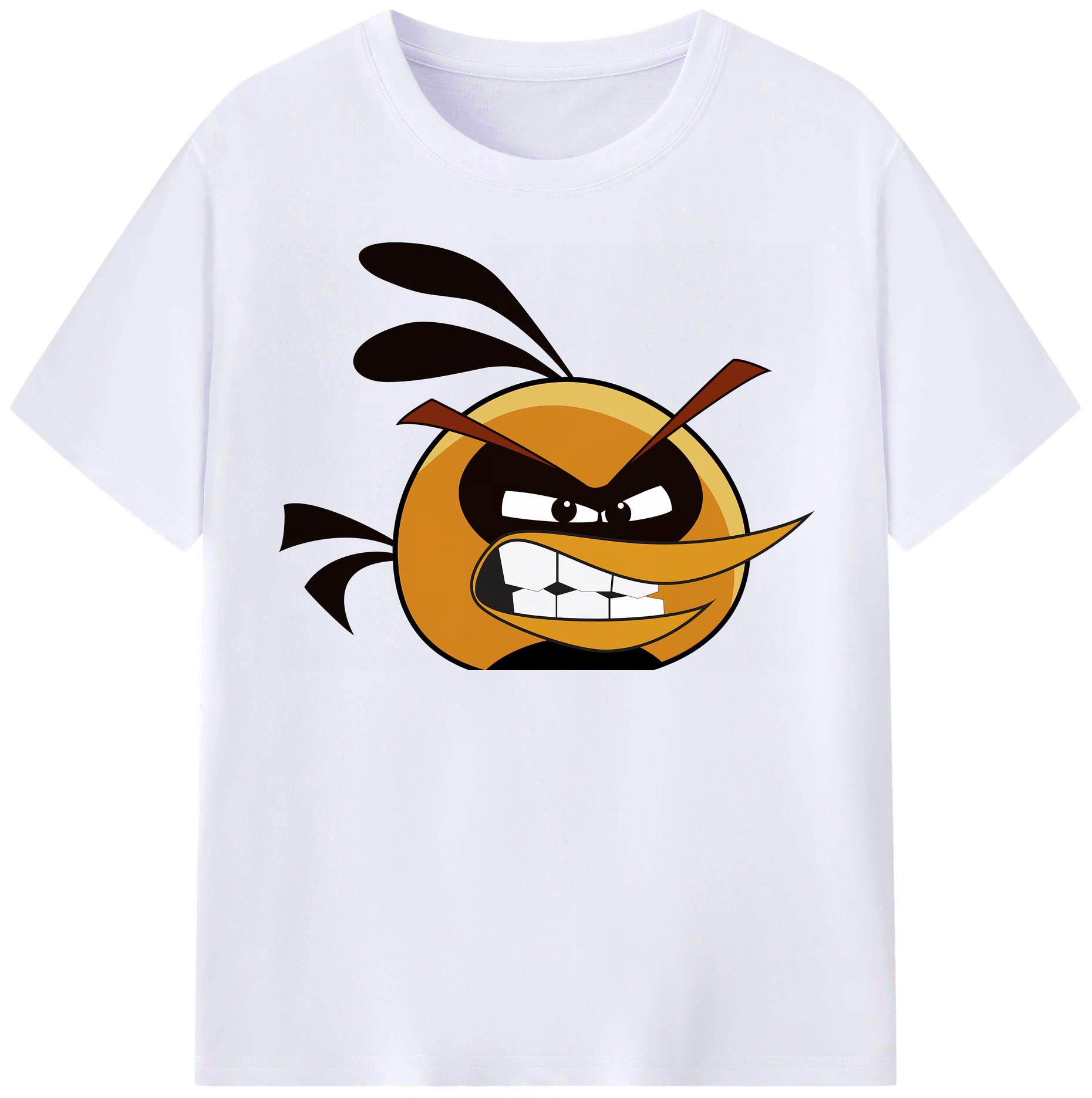 （画像用） Angry Birds アングリーバード レディースカジュアルプリントTシャツ（綿100％）