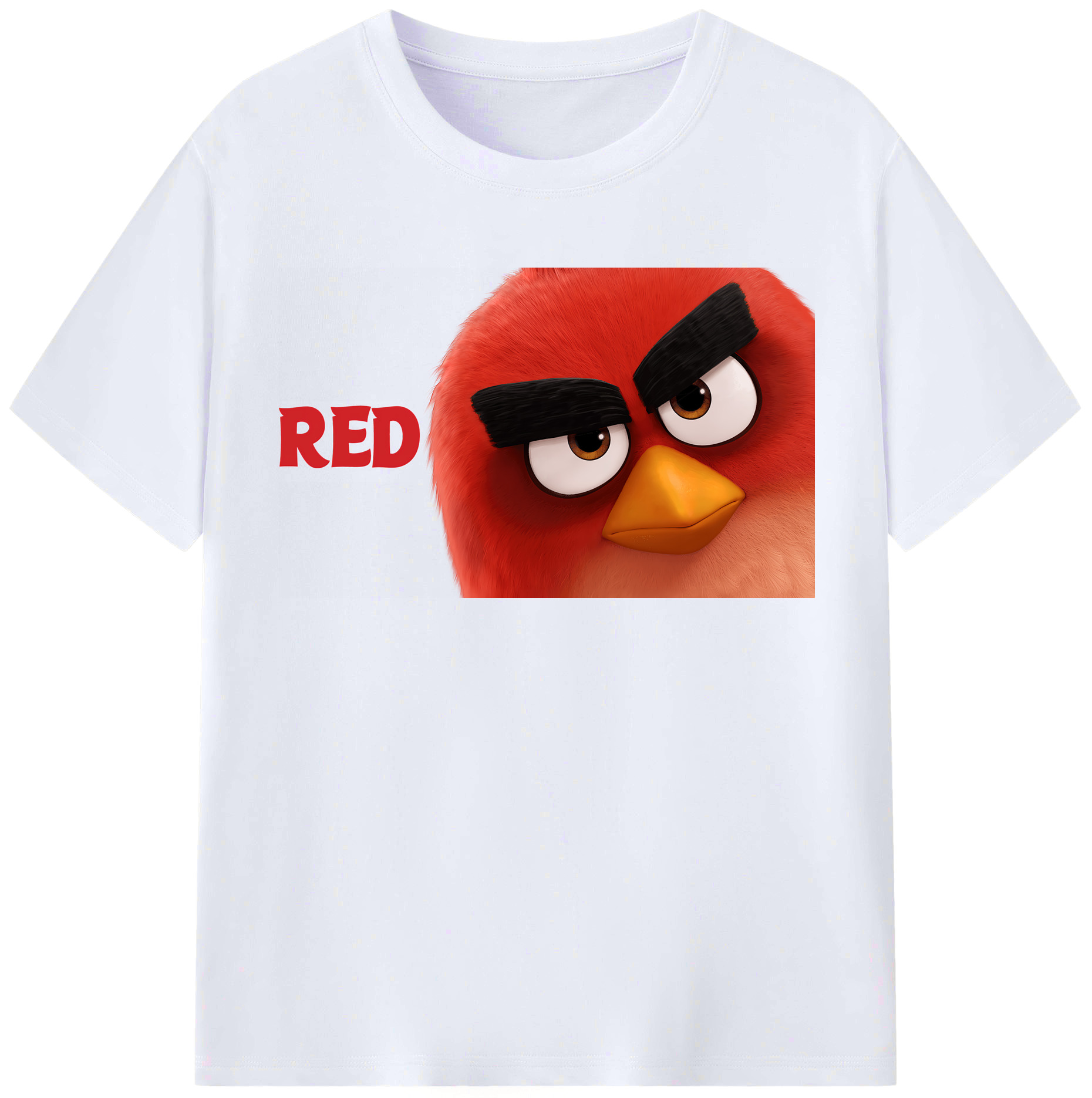 （画像用） Angry Birds アングリーバード レディースカジュアルプリントTシャツ（綿100％）