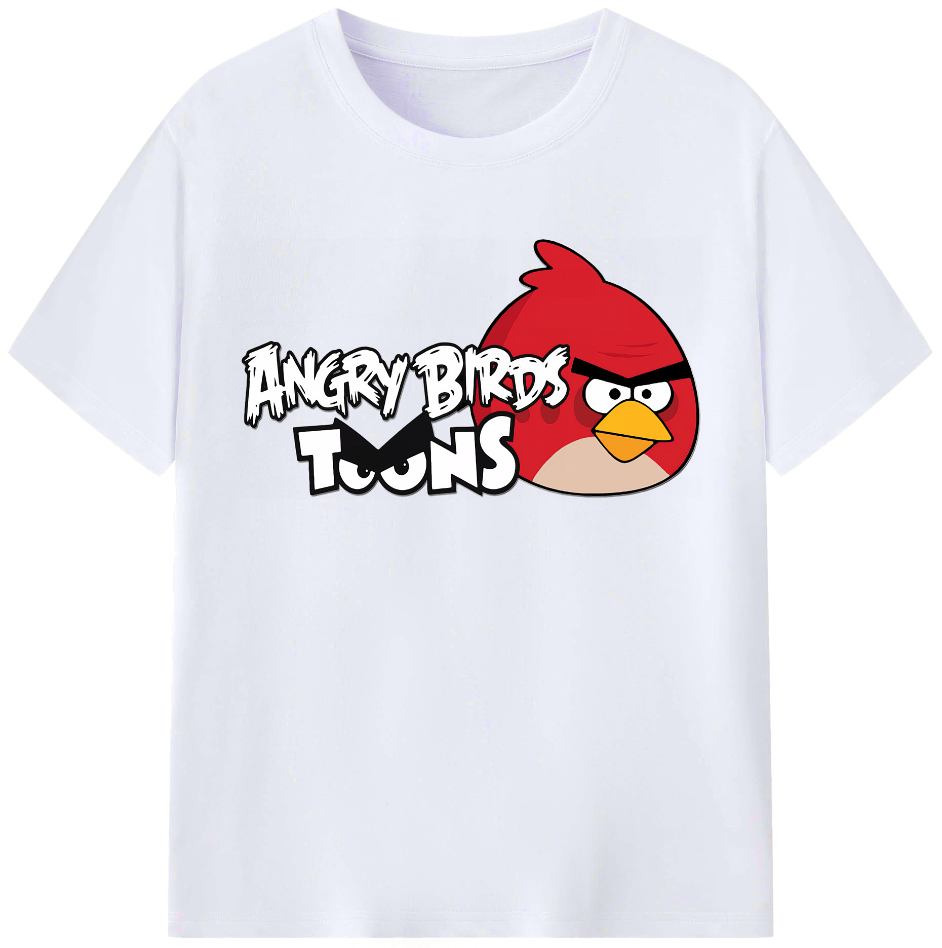 （画像用） Angry Birds アングリーバード レディースカジュアルプリントTシャツ（綿100％）