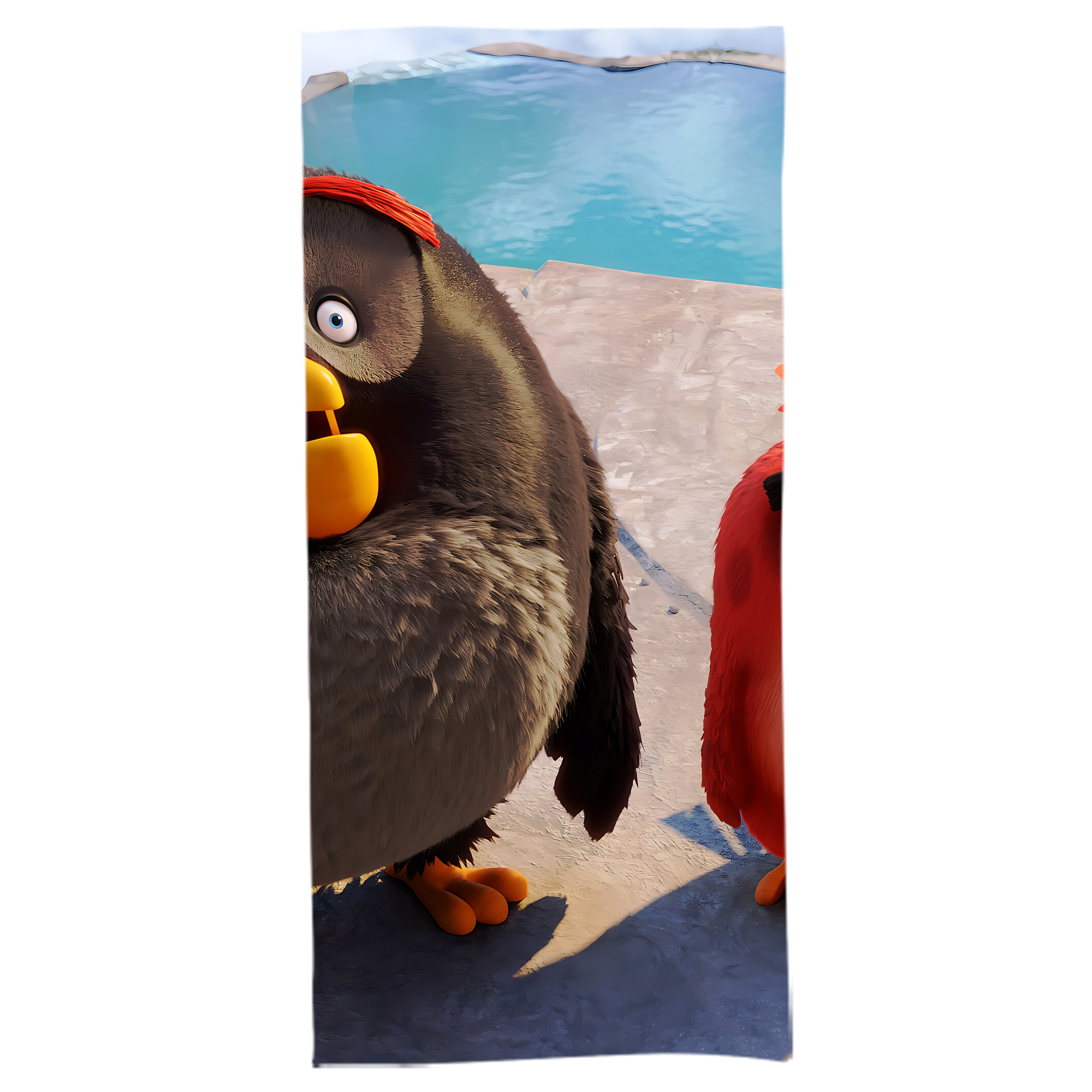 （画像用） Angry Birds アングリーバード 大判バスタオル 70×140cm 吸水速乾 柔らかい肌触り