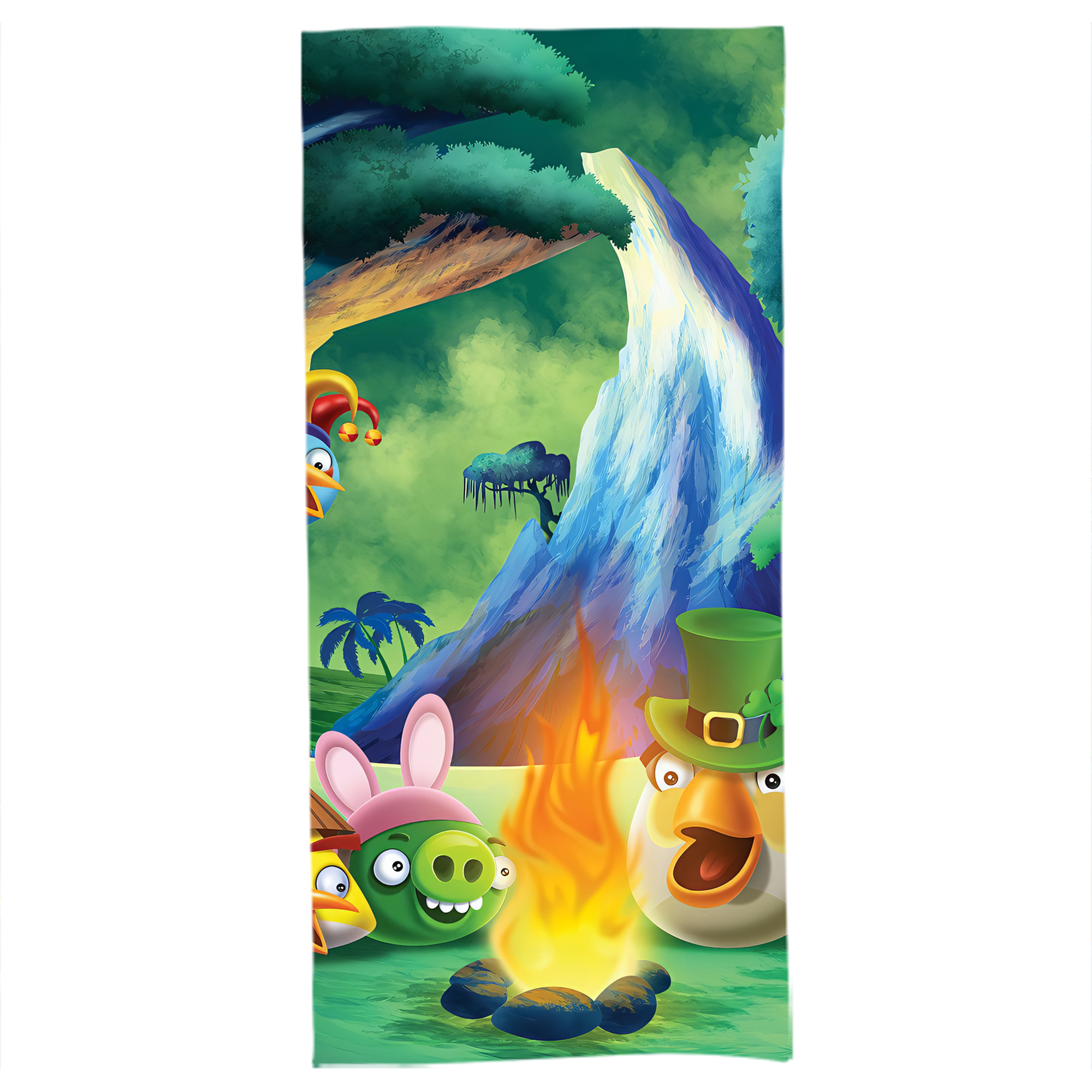 （画像用） Angry Birds アングリーバード 大判バスタオル 70×140cm 吸水速乾 柔らかい肌触り
