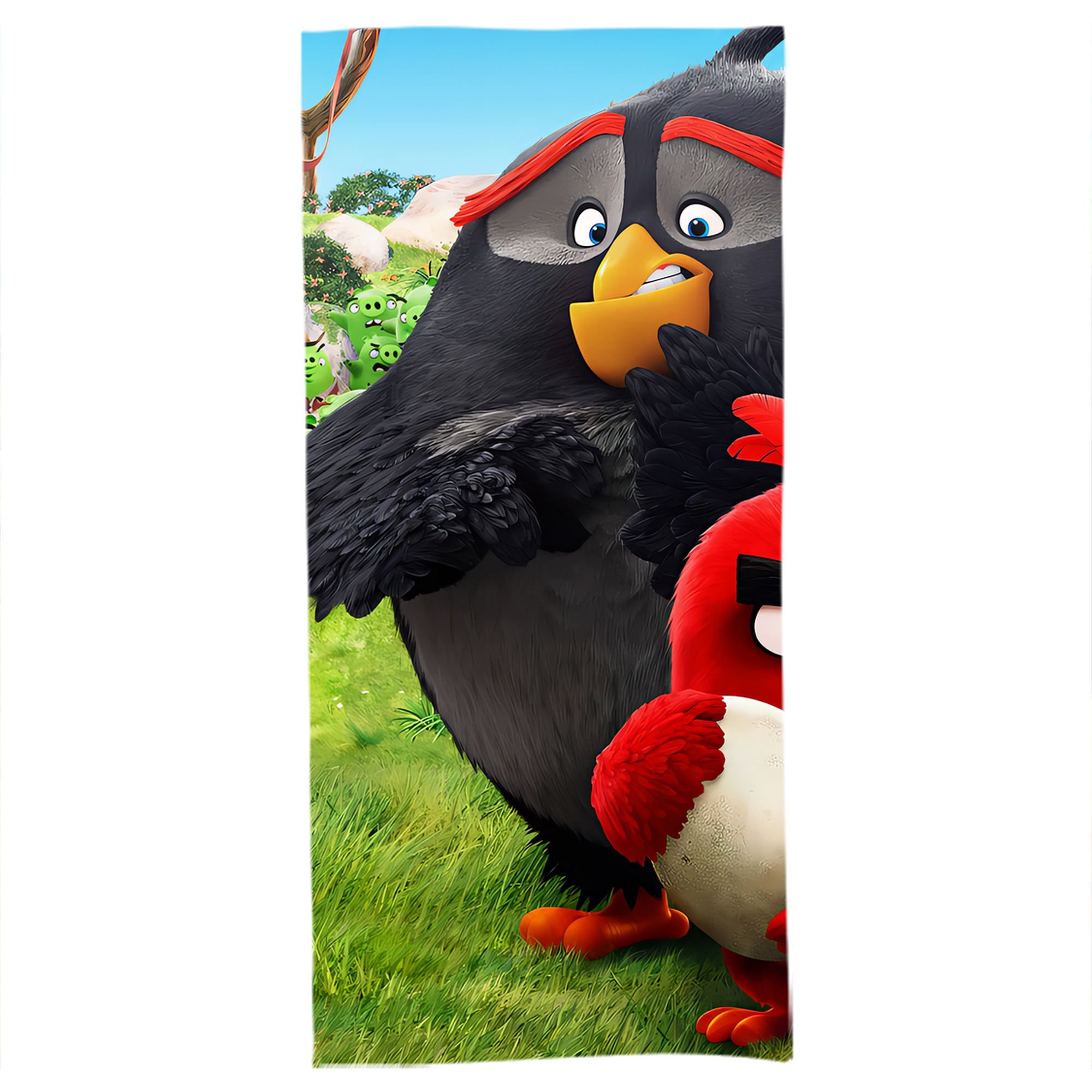 （画像用） Angry Birds アングリーバード 大判バスタオル 70×140cm 吸水速乾 柔らかい肌触り
