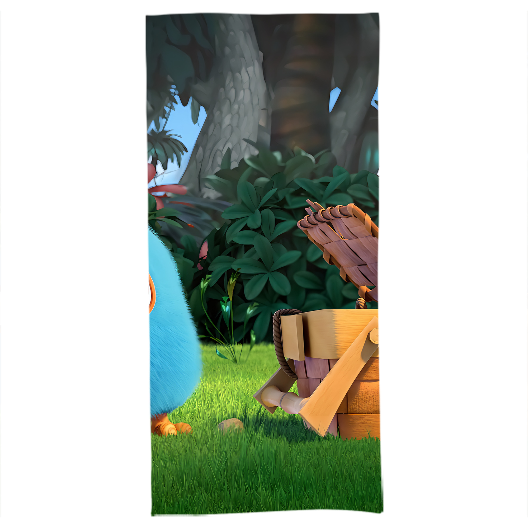 （画像用） Angry Birds アングリーバード 大判バスタオル 70×140cm 吸水速乾 柔らかい肌触り