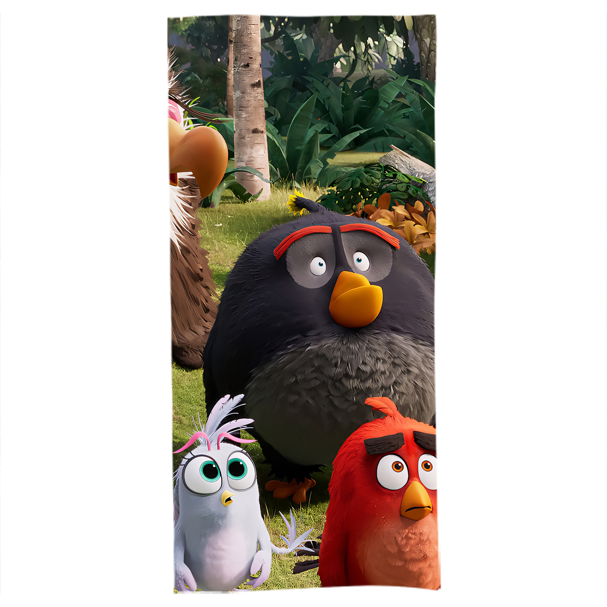 （画像用） Angry Birds アングリーバード 大判バスタオル 70×140cm 吸水速乾 柔らかい肌触り