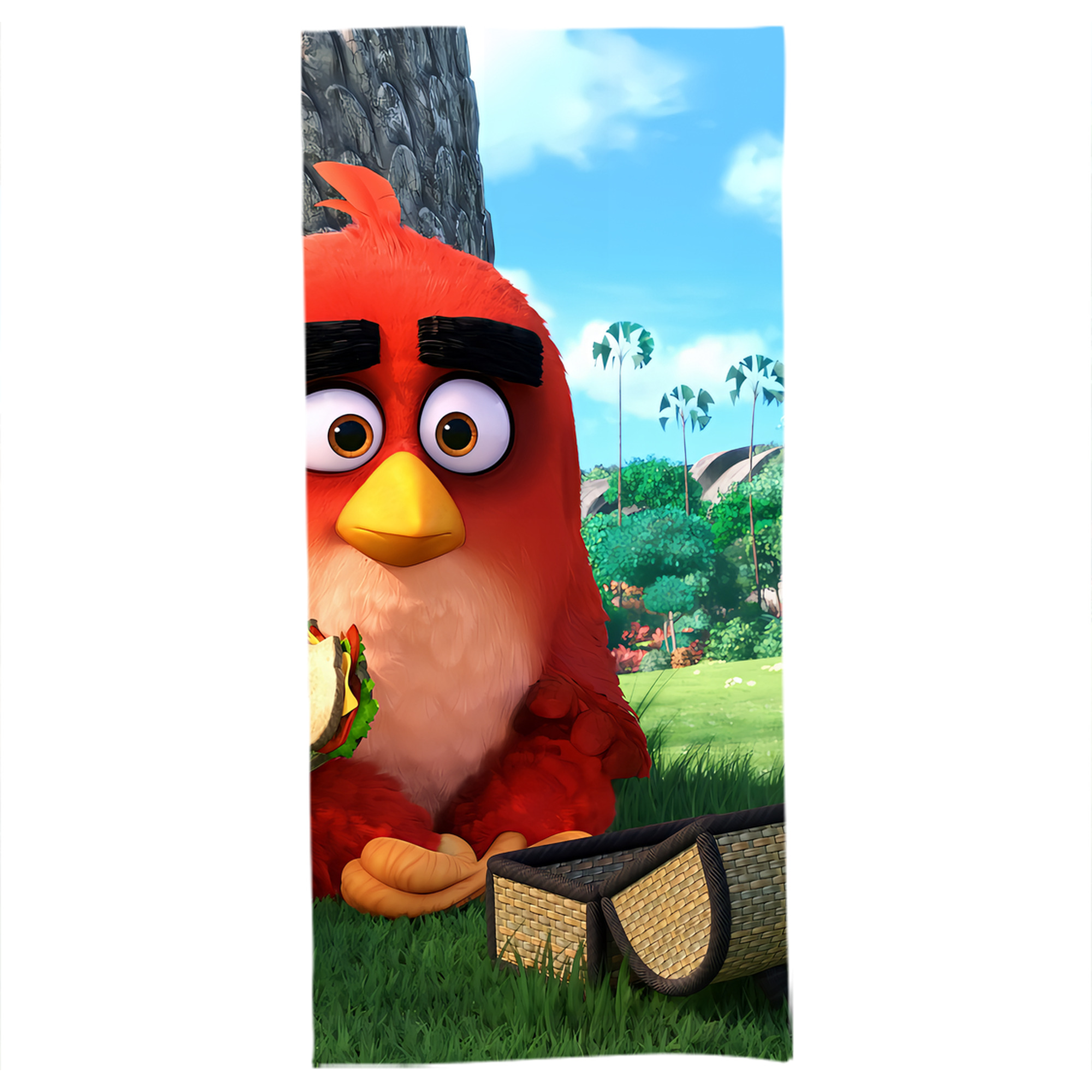 （画像用） Angry Birds アングリーバード 大判バスタオル 70×140cm 吸水速乾 柔らかい肌触り