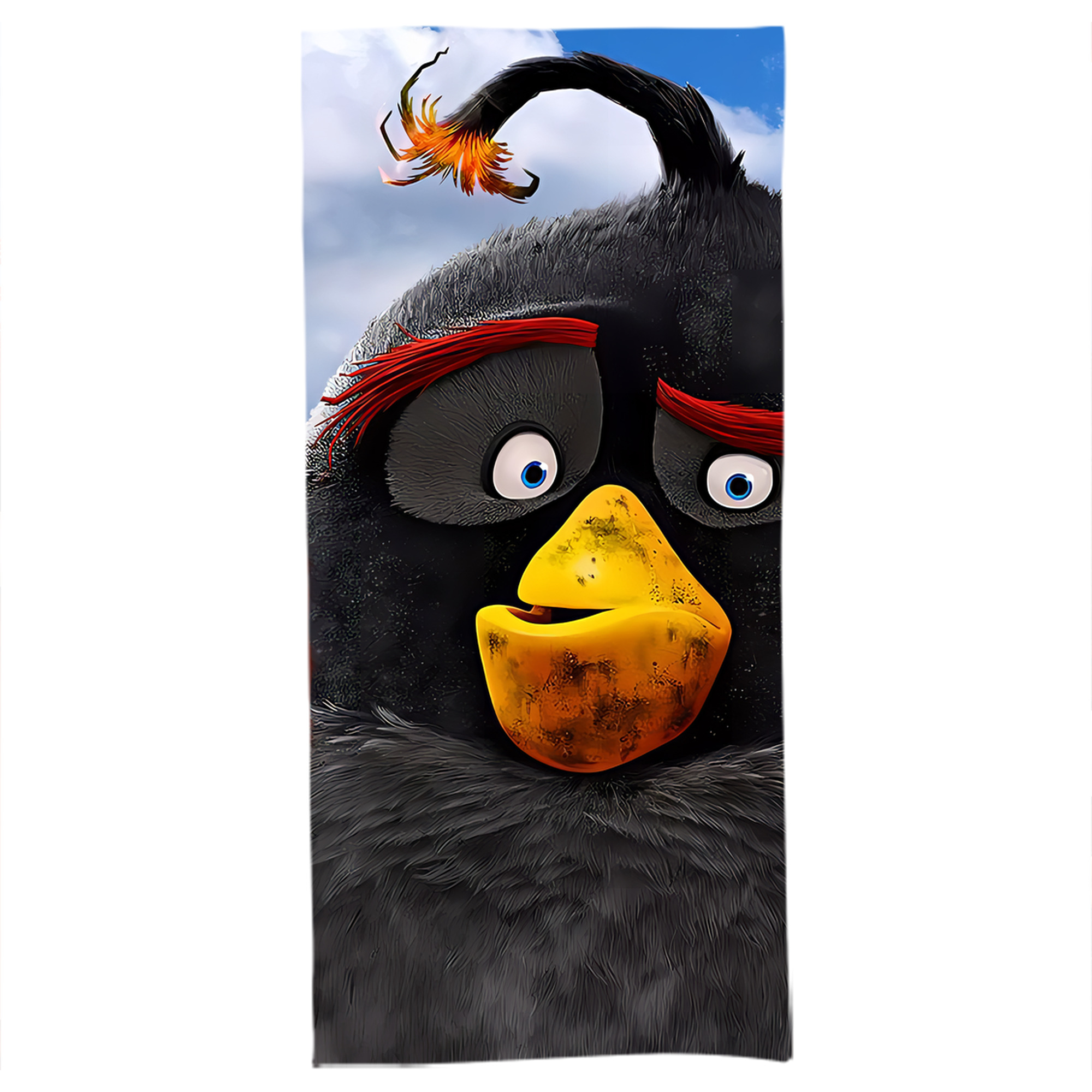 （画像用） Angry Birds アングリーバード 大判バスタオル 70×140cm 吸水速乾 柔らかい肌触り