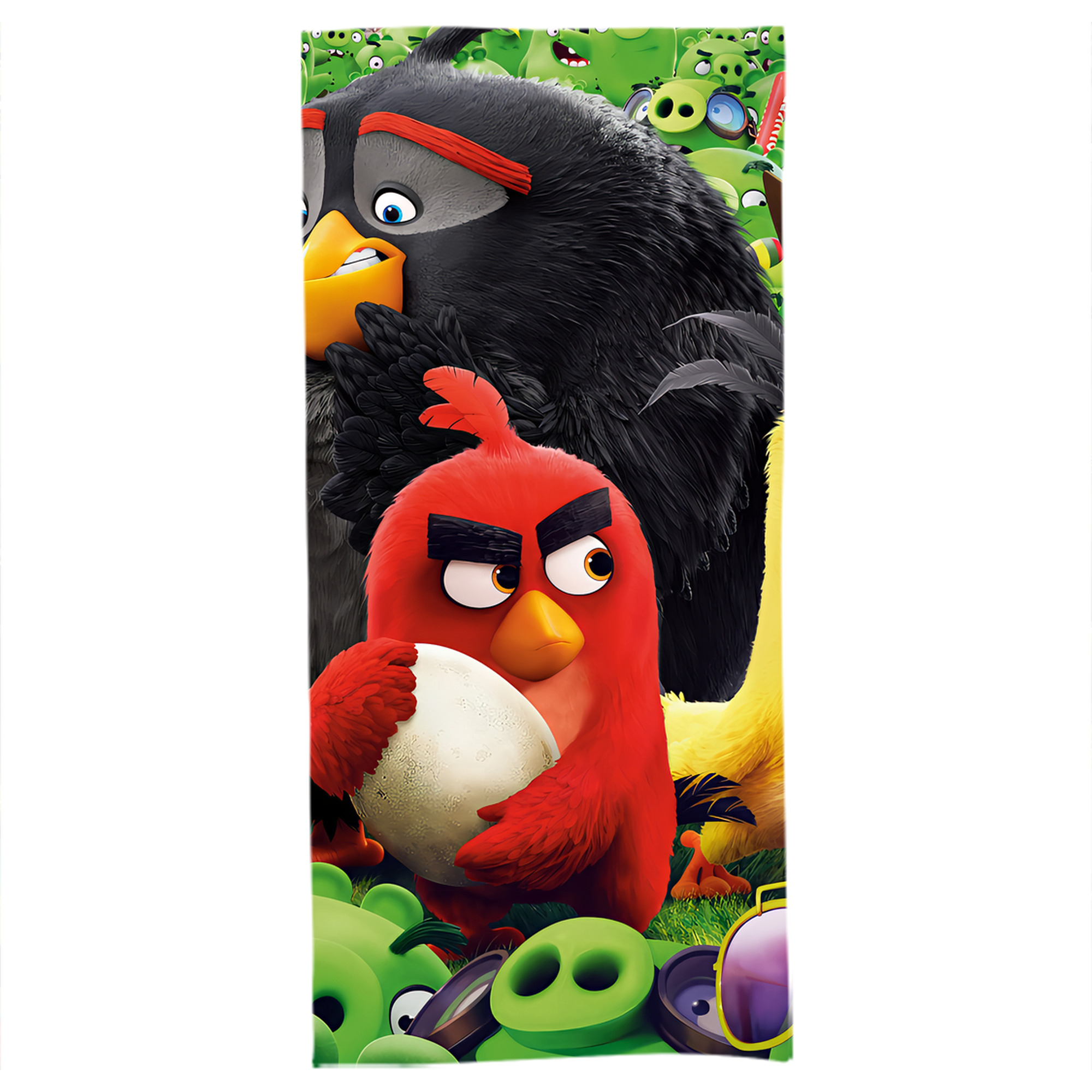 （画像用） Angry Birds アングリーバード 大判バスタオル 70×140cm 吸水速乾 柔らかい肌触り