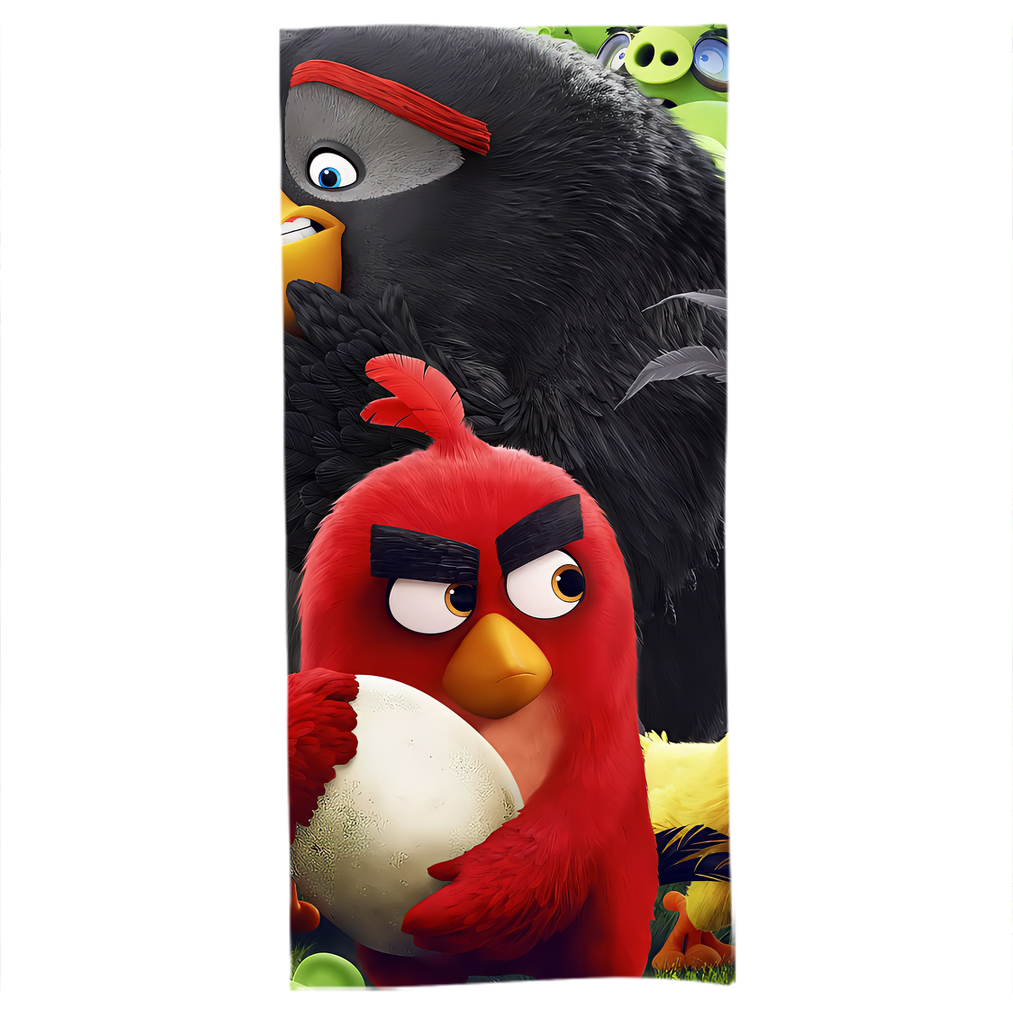（画像用） Angry Birds アングリーバード 大判バスタオル 70×140cm 吸水速乾 柔らかい肌触り