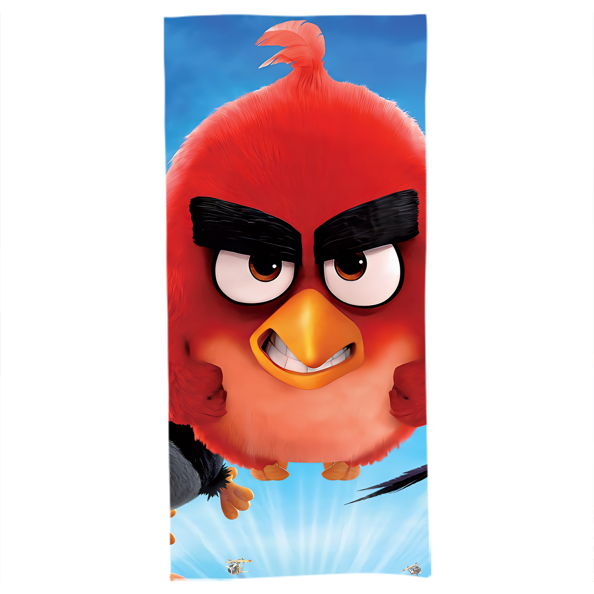 （画像用） Angry Birds アングリーバード 大判バスタオル 70×140cm 吸水速乾 柔らかい肌触り