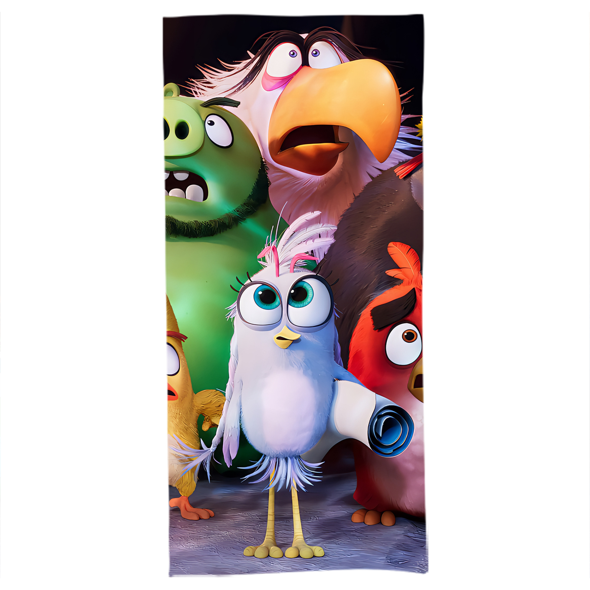 （画像用） Angry Birds アングリーバード 大判バスタオル 70×140cm 吸水速乾 柔らかい肌触り