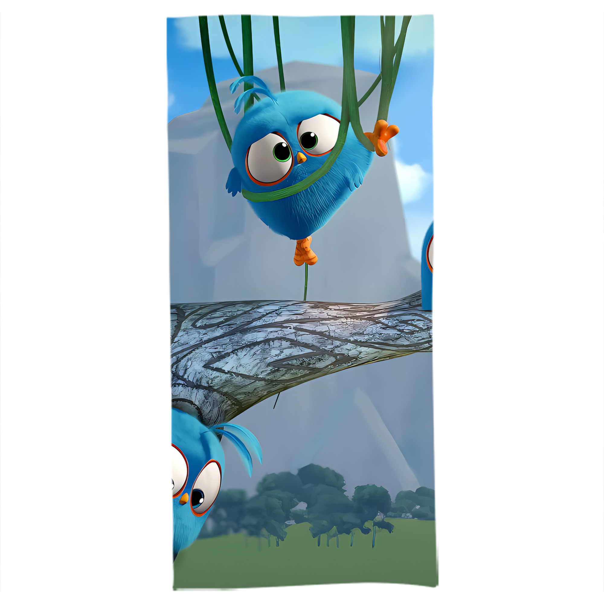 （画像用） Angry Birds アングリーバード 大判バスタオル 70×140cm 吸水速乾 柔らかい肌触り