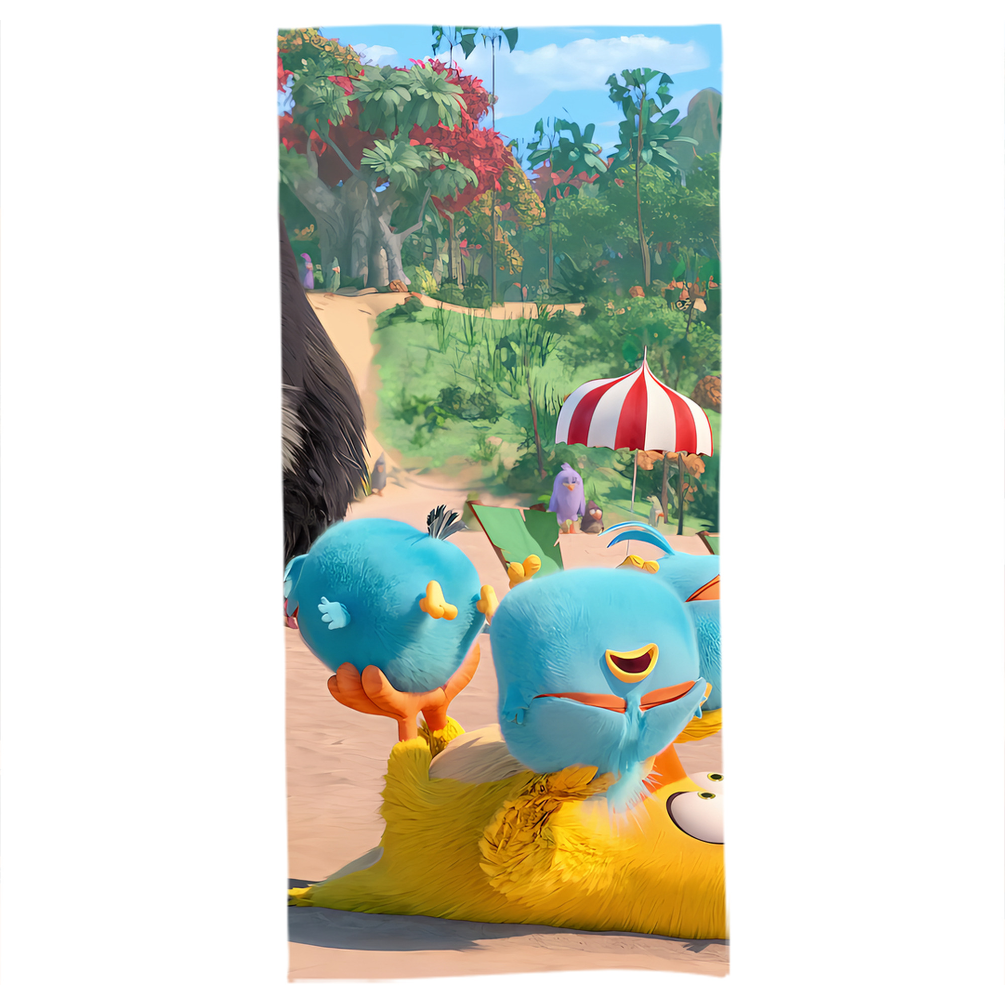 （画像用） Angry Birds アングリーバード 大判バスタオル 70×140cm 吸水速乾 柔らかい肌触り