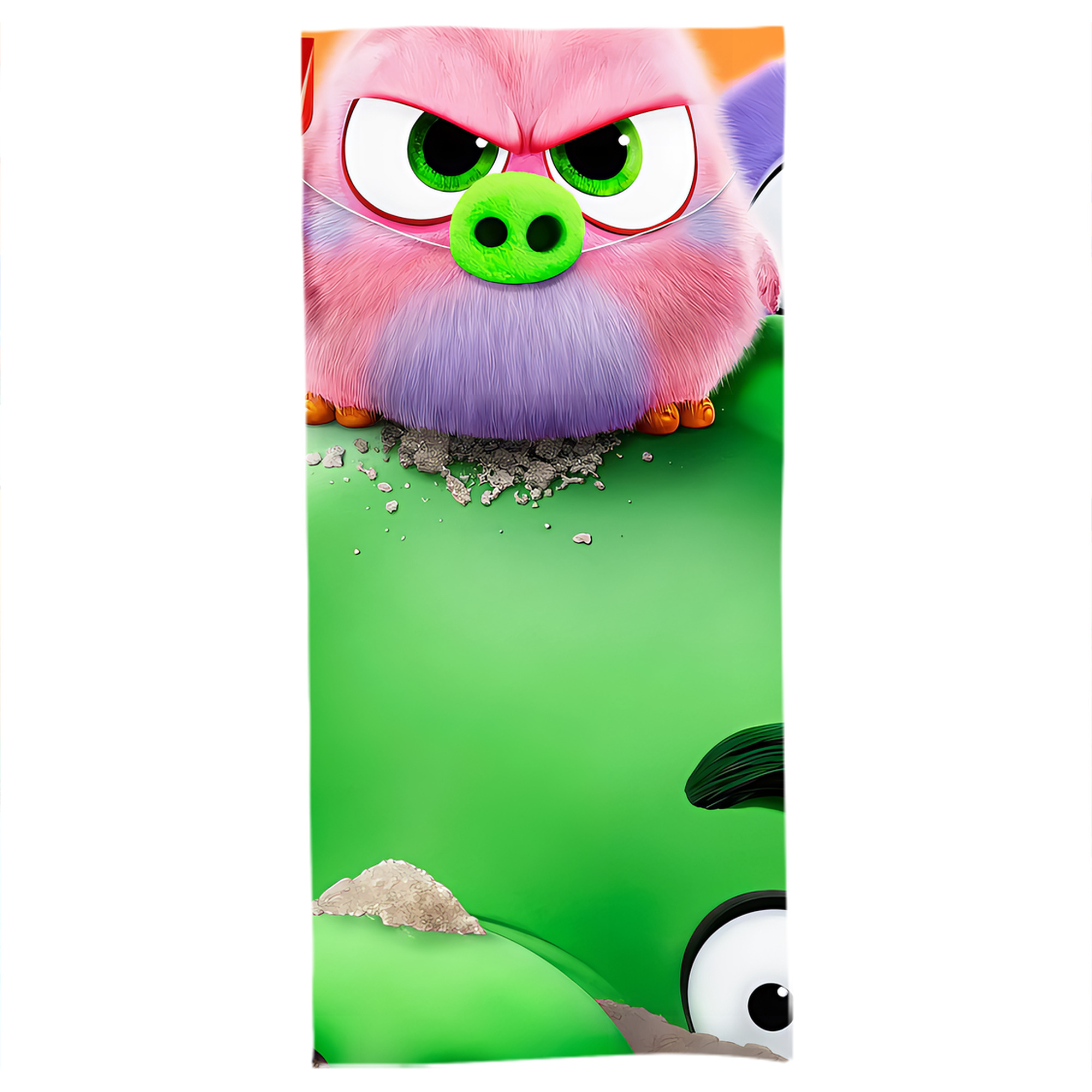 （画像用） Angry Birds アングリーバード 大判バスタオル 70×140cm 吸水速乾 柔らかい肌触り