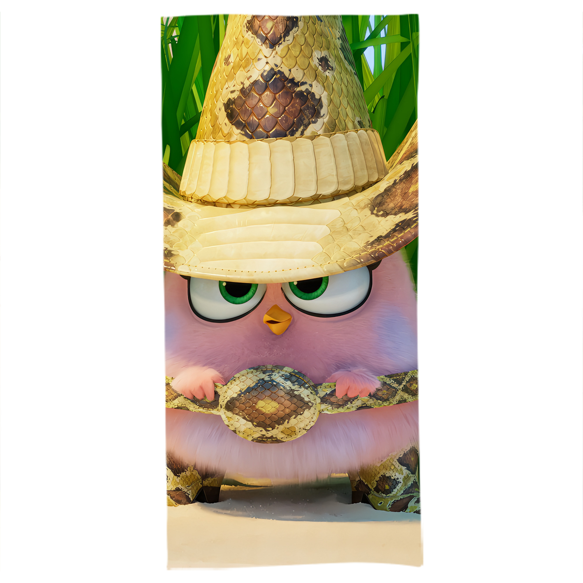 （画像用） Angry Birds アングリーバード 大判バスタオル 70×140cm 吸水速乾 柔らかい肌触り