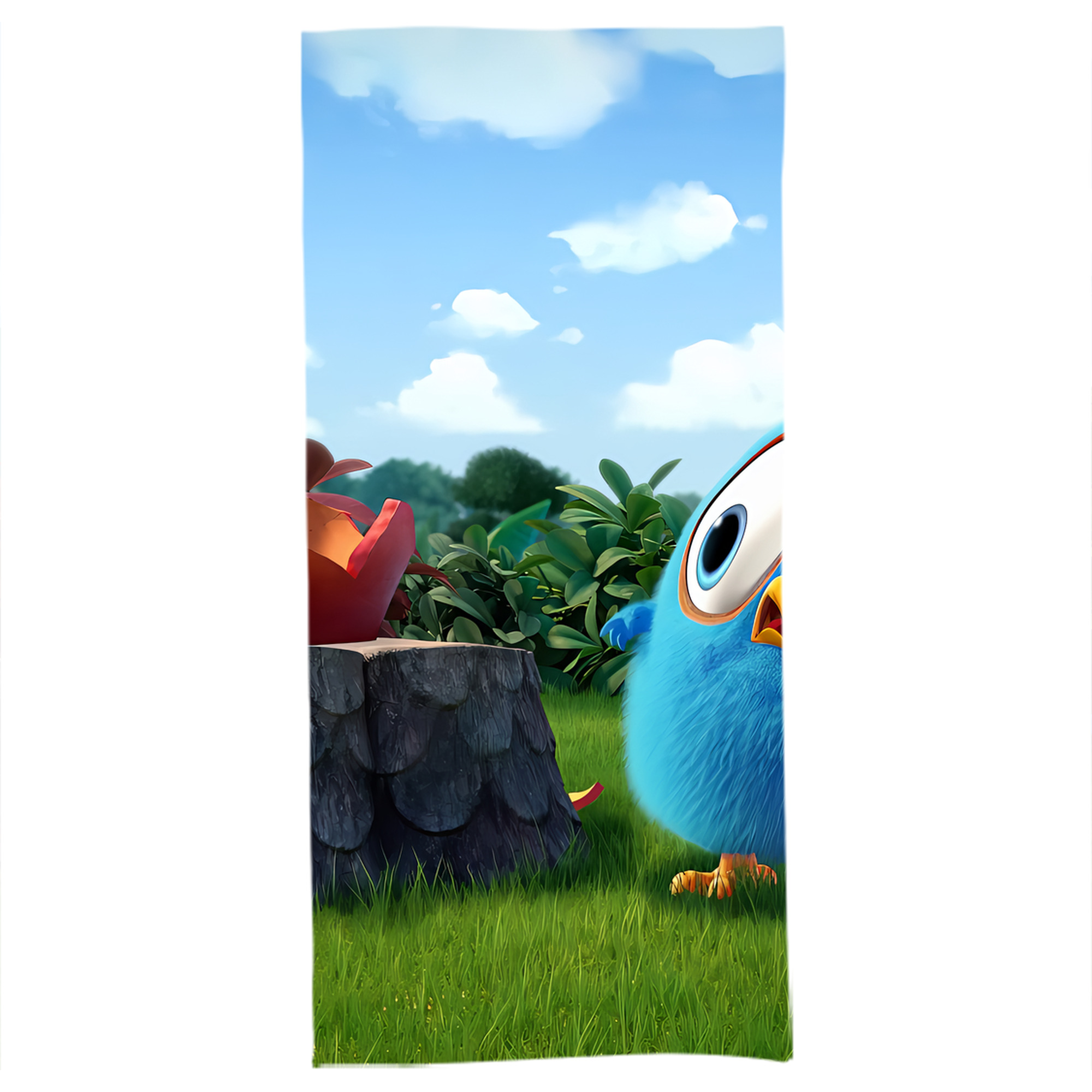 （画像用） Angry Birds アングリーバード 大判バスタオル 70×140cm 吸水速乾 柔らかい肌触り