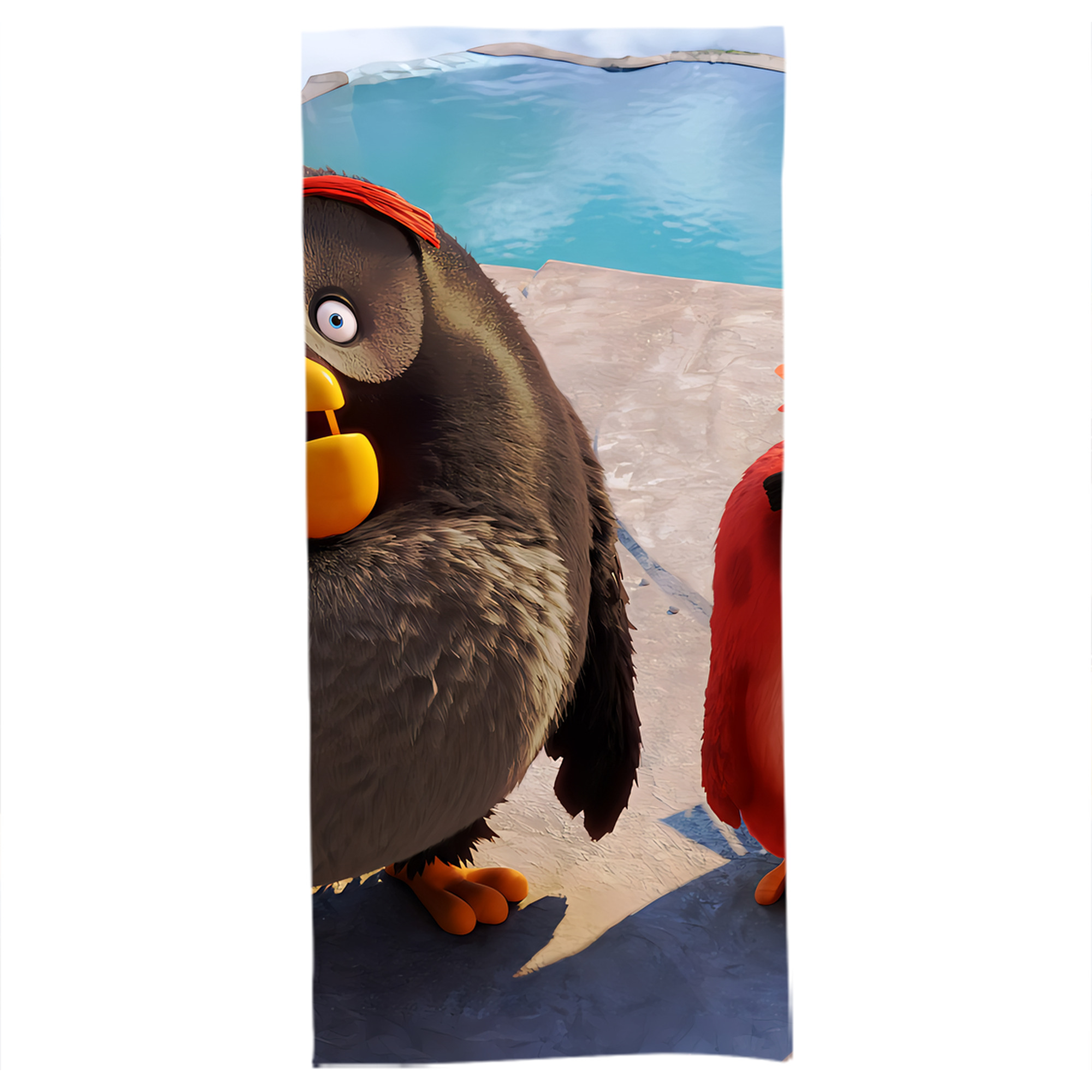 （画像用） Angry Birds アングリーバード 大判バスタオル 70×140cm 吸水速乾 柔らかい肌触り