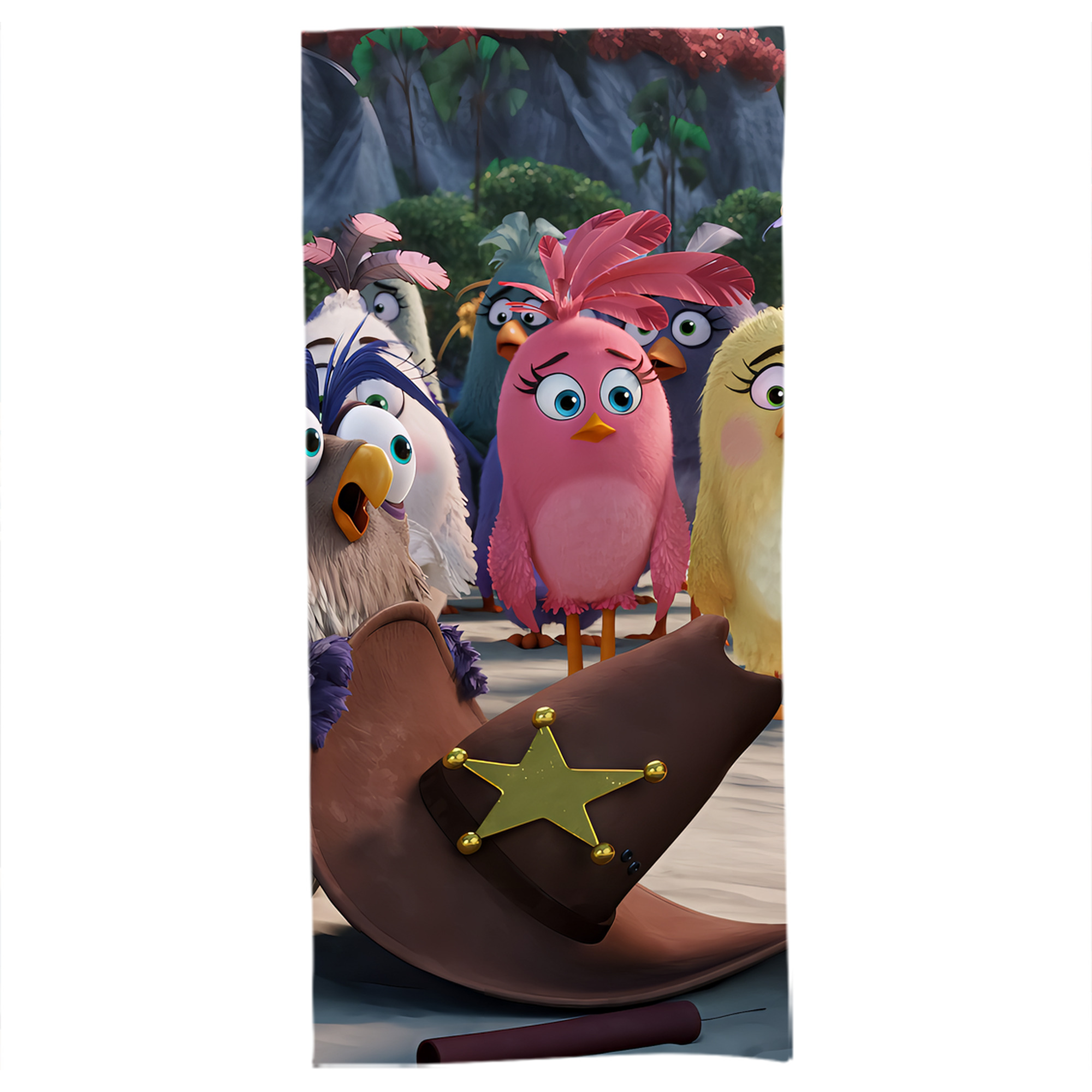 （画像用） Angry Birds アングリーバード 大判バスタオル 70×140cm 吸水速乾 柔らかい肌触り