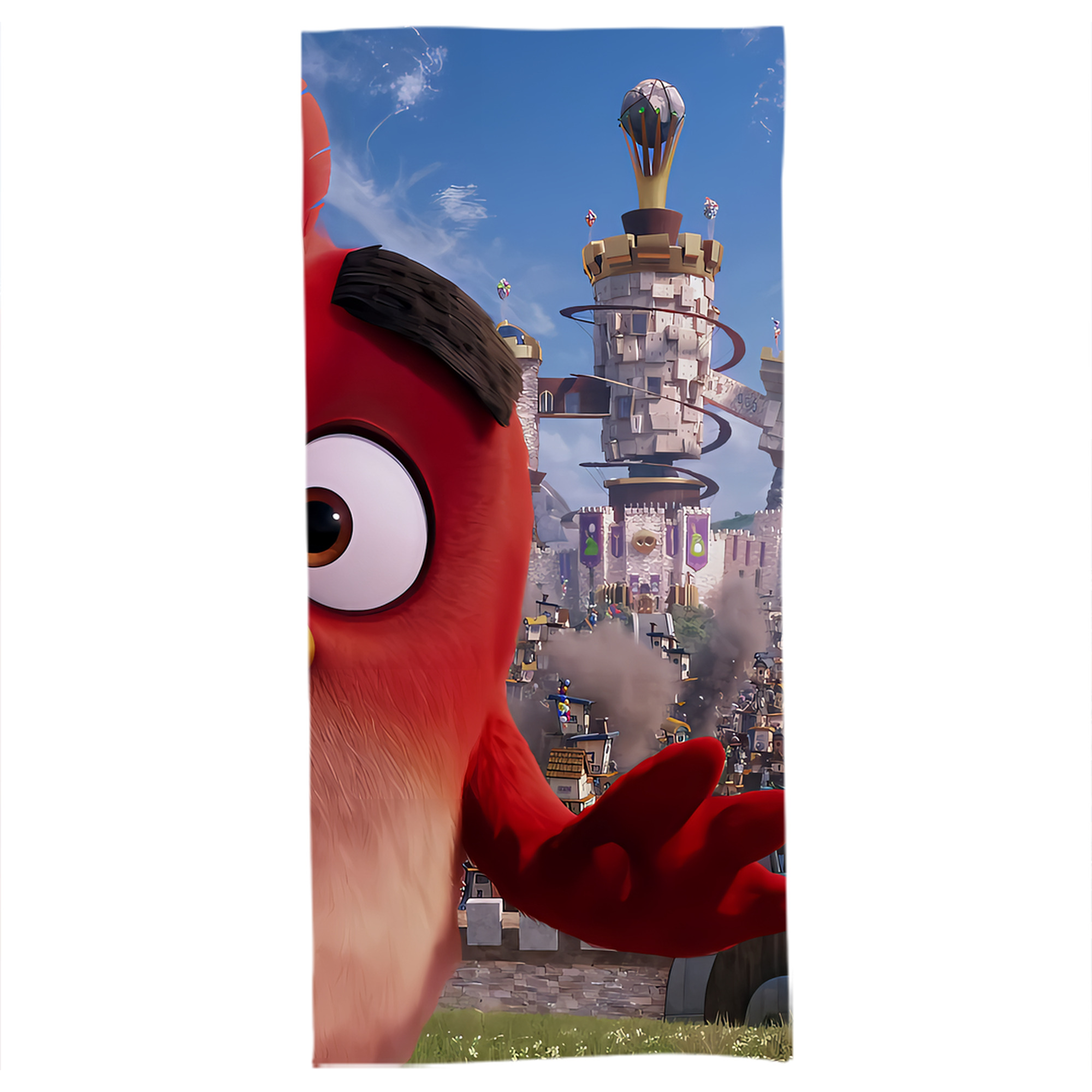 （画像用） Angry Birds アングリーバード 大判バスタオル 70×140cm 吸水速乾 柔らかい肌触り