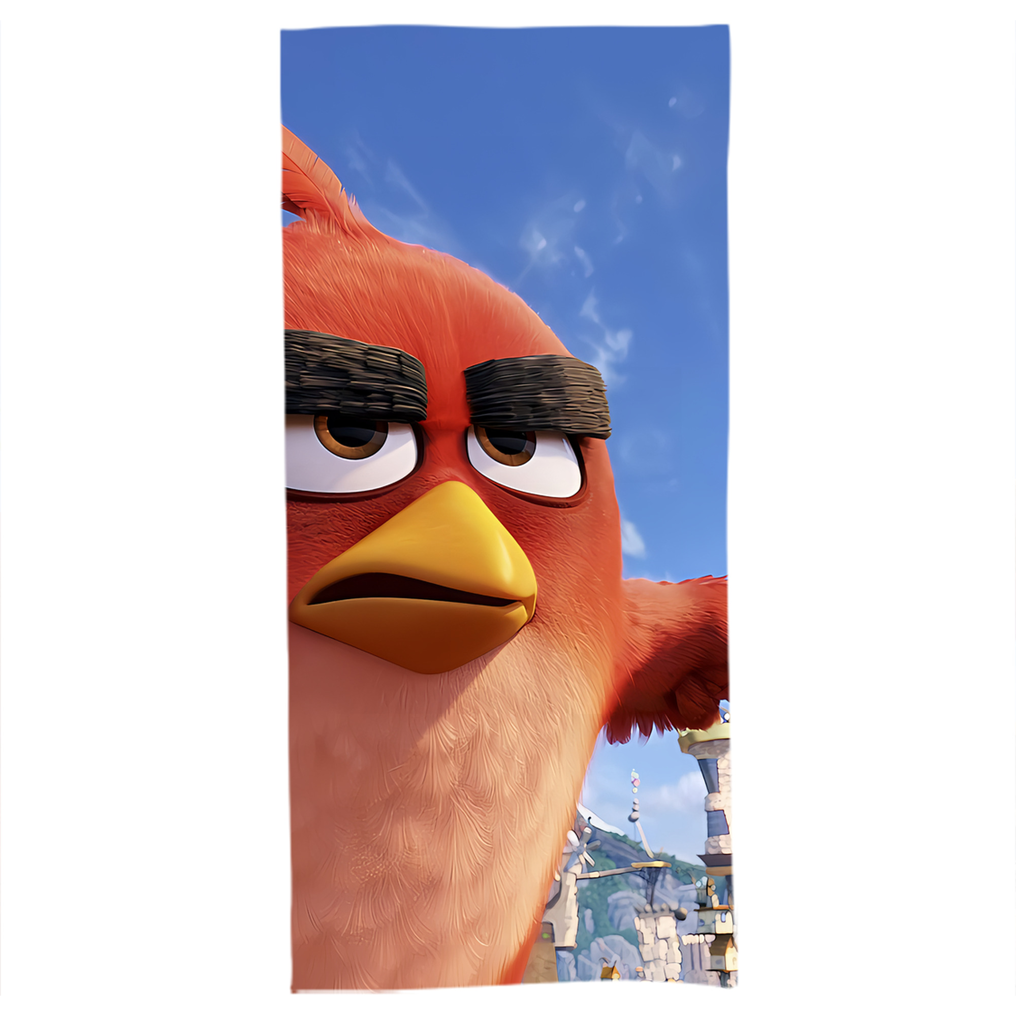 （画像用） Angry Birds アングリーバード 大判バスタオル 70×140cm 吸水速乾 柔らかい肌触り