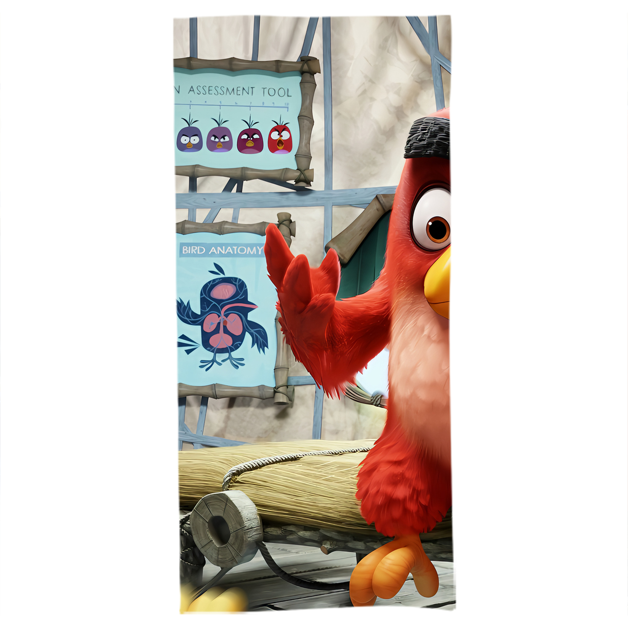 （画像用） Angry Birds アングリーバード 大判バスタオル 70×140cm 吸水速乾 柔らかい肌触り