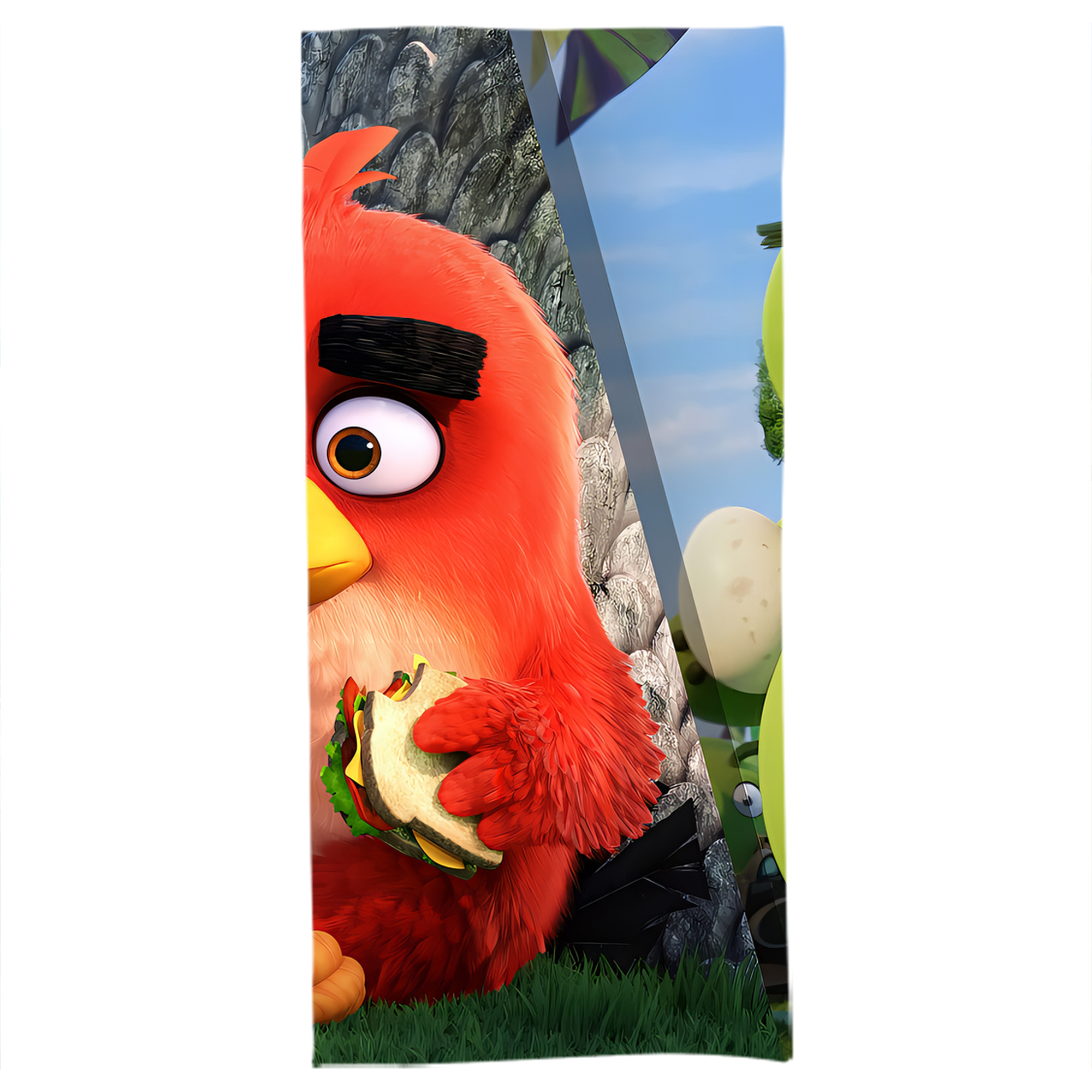 （画像用） Angry Birds アングリーバード 大判バスタオル 70×140cm 吸水速乾 柔らかい肌触り