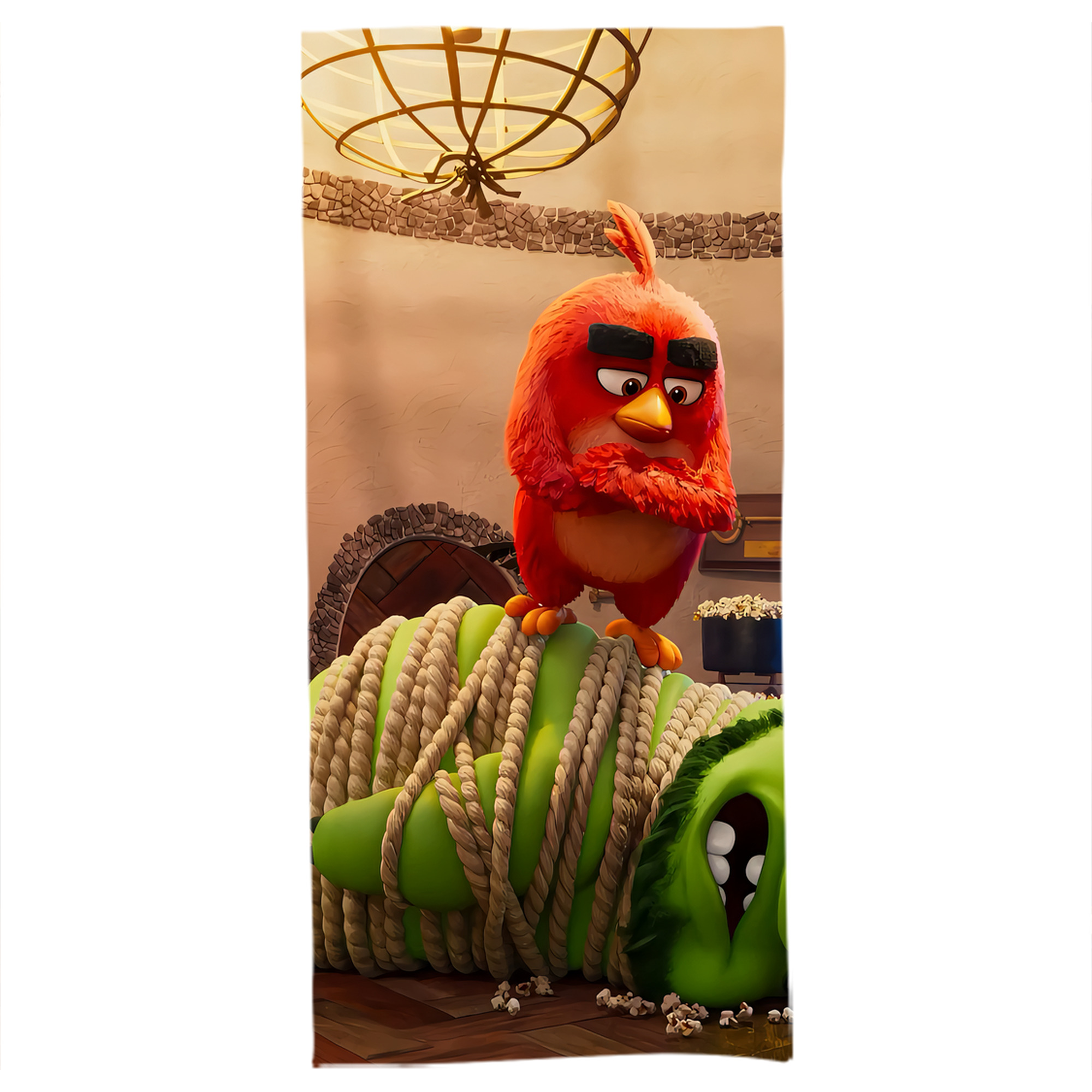 （画像用） Angry Birds アングリーバード 大判バスタオル 70×140cm 吸水速乾 柔らかい肌触り