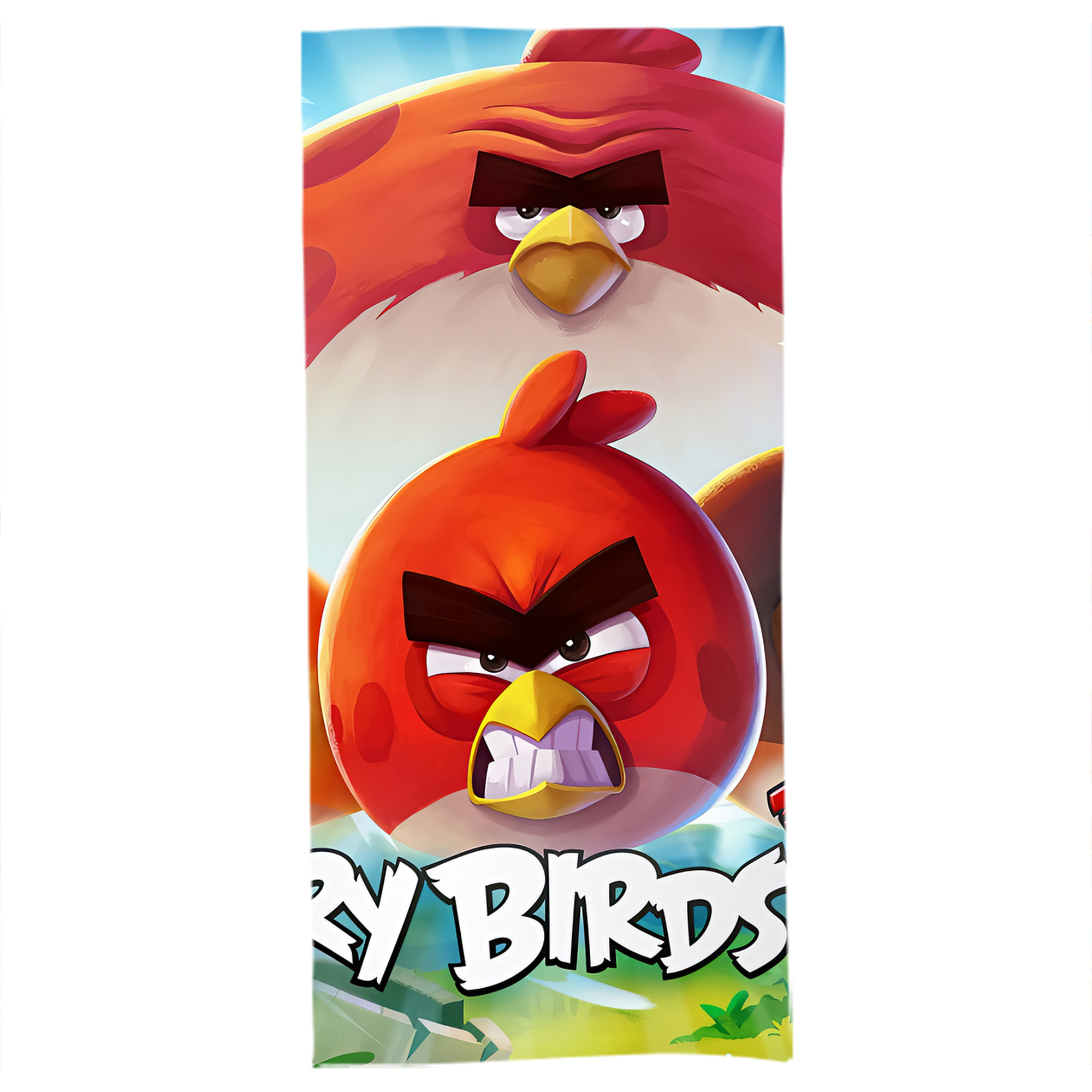 （画像用） Angry Birds アングリーバード 大判バスタオル 70×140cm 吸水速乾 柔らかい肌触り