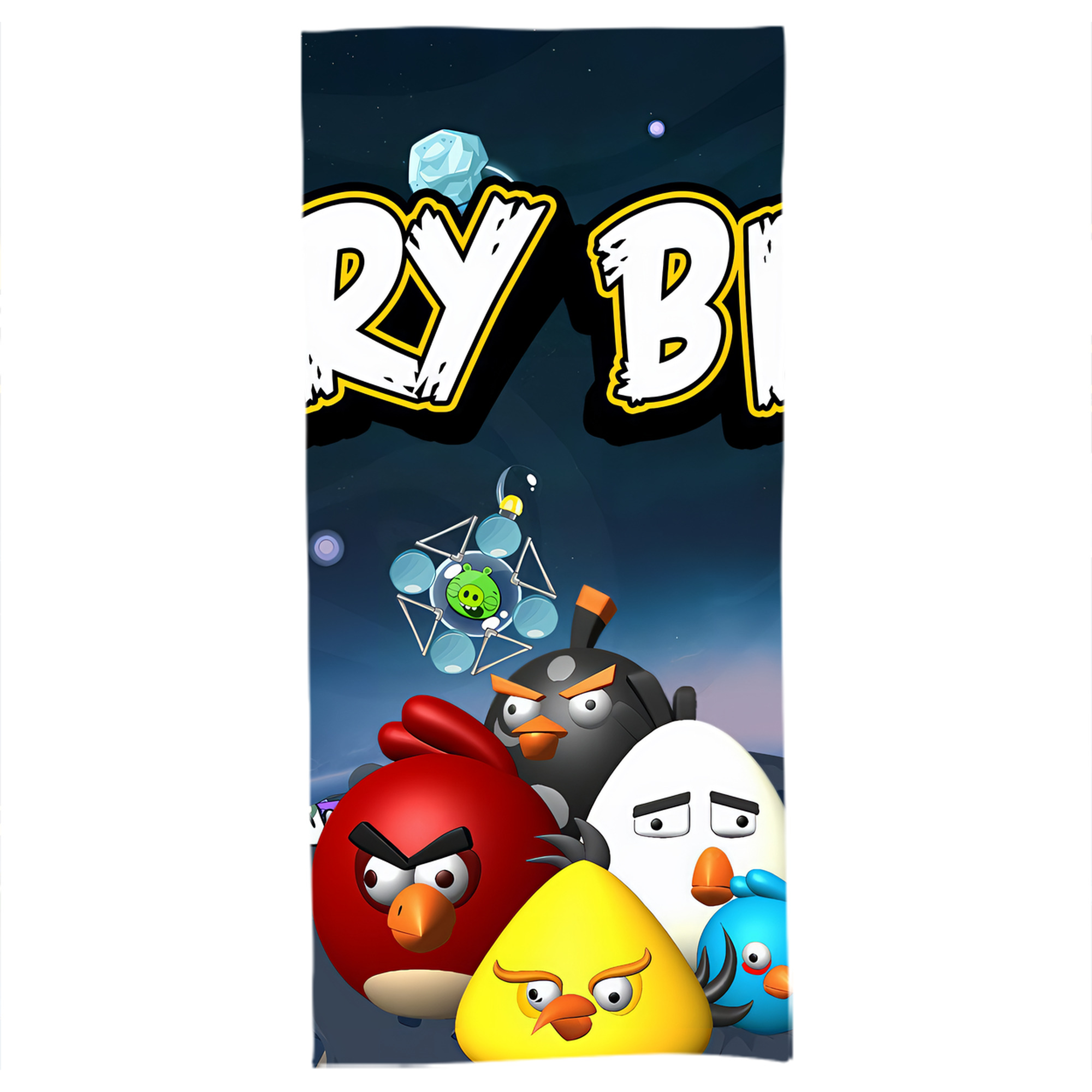 （画像用） Angry Birds アングリーバード 大判バスタオル 70×140cm 吸水速乾 柔らかい肌触り