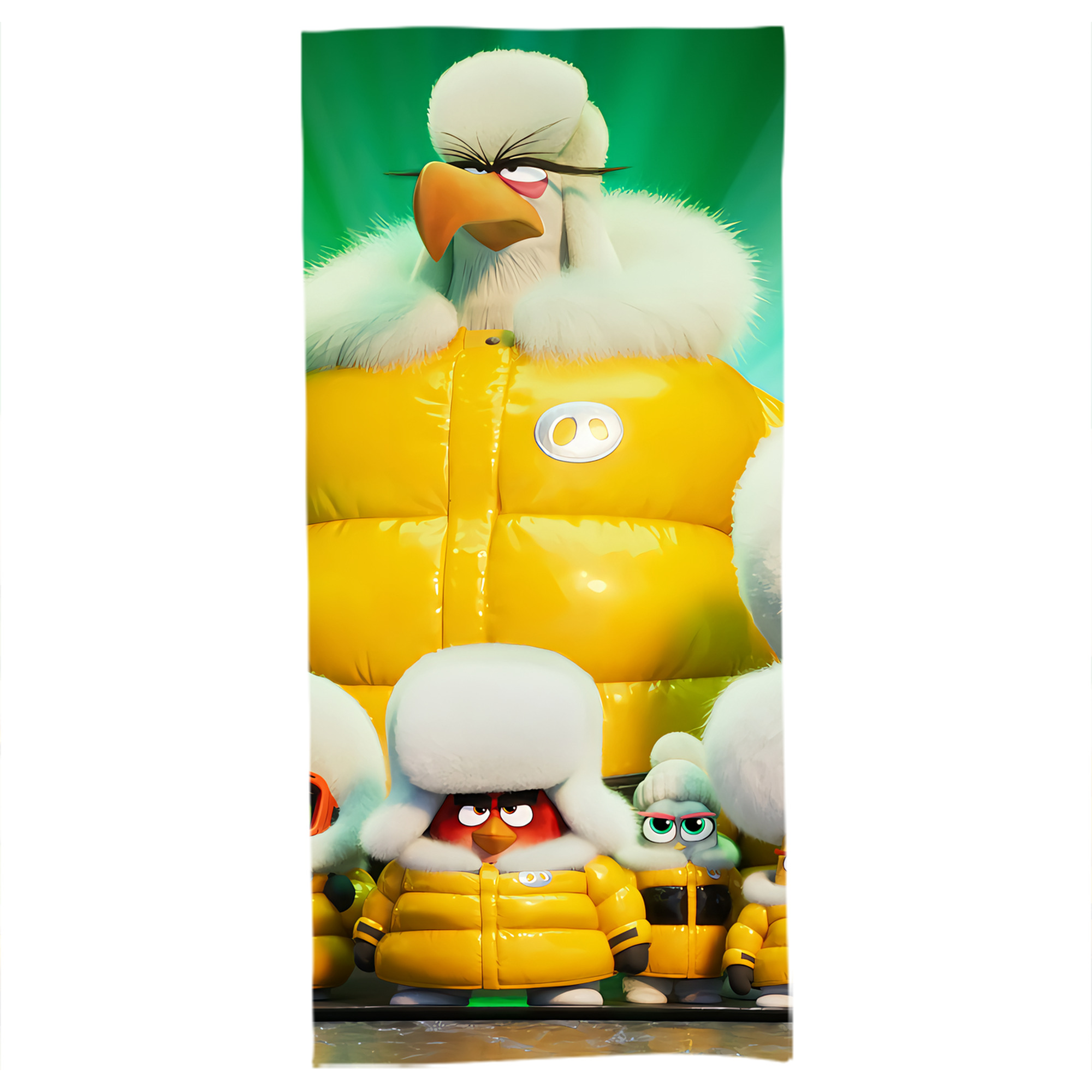 （画像用） Angry Birds アングリーバード 大判バスタオル 70×140cm 吸水速乾 柔らかい肌触り
