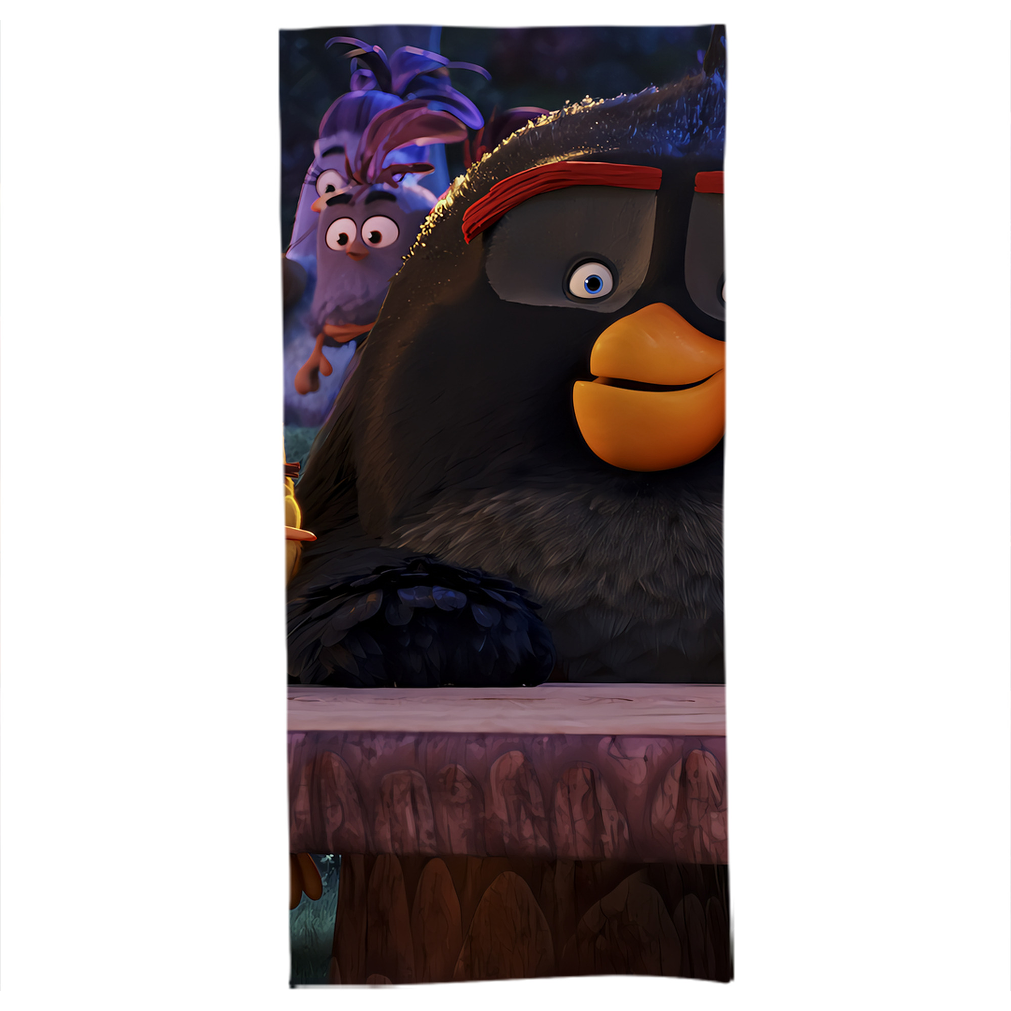 （画像用） Angry Birds アングリーバード 大判バスタオル 70×140cm 吸水速乾 柔らかい肌触り