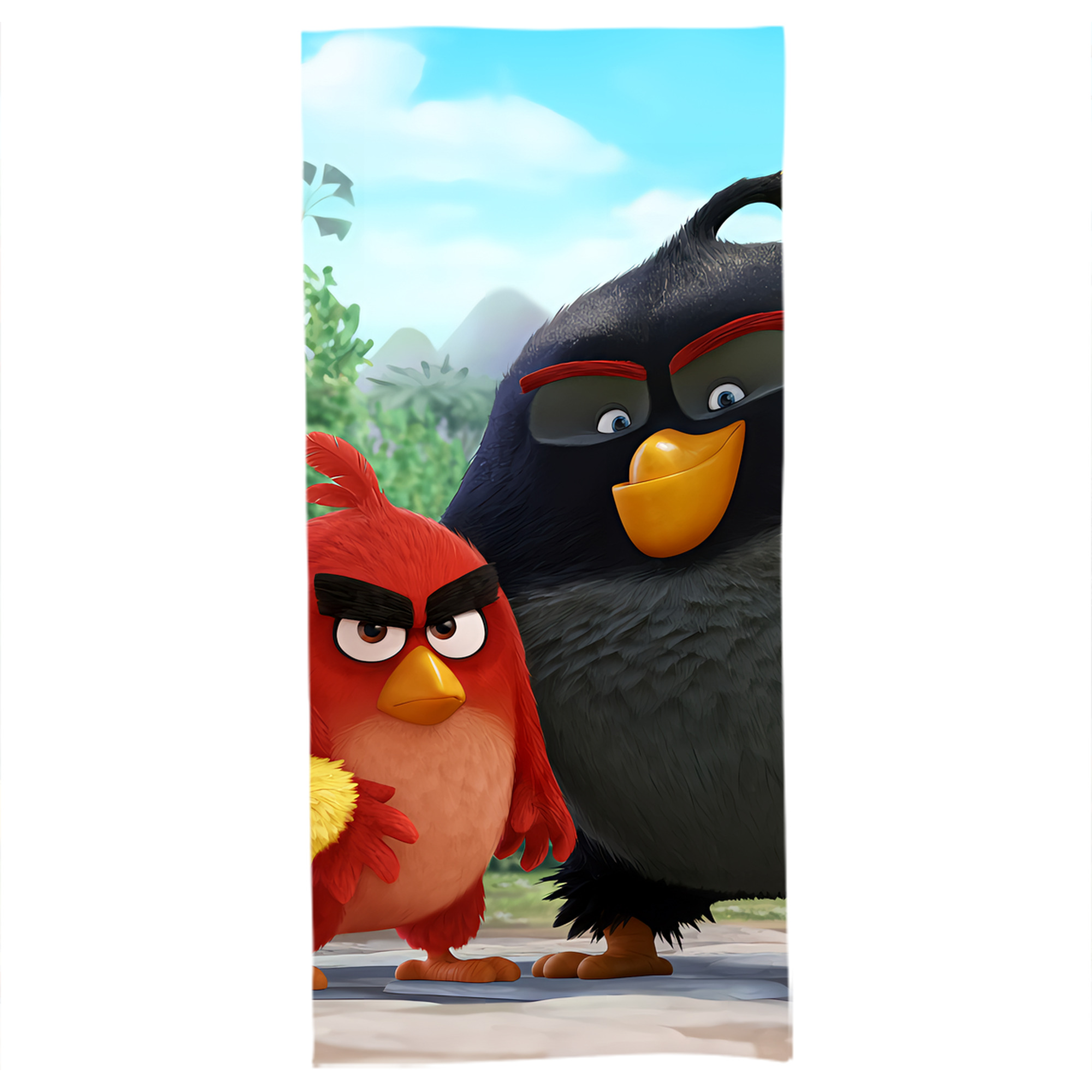 （画像用） Angry Birds アングリーバード 大判バスタオル 70×140cm 吸水速乾 柔らかい肌触り