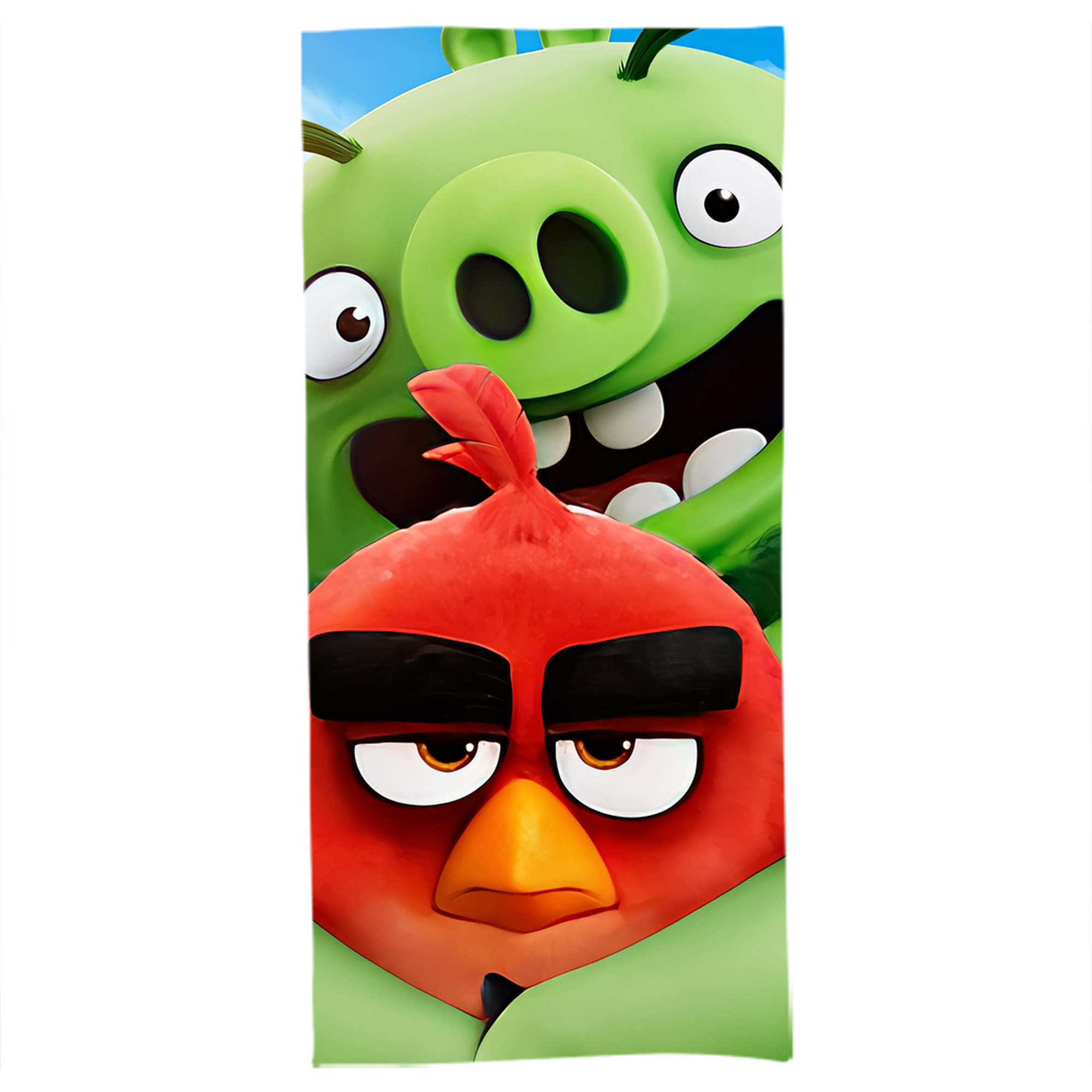（画像用） Angry Birds アングリーバード 大判バスタオル 70×140cm 吸水速乾 柔らかい肌触り