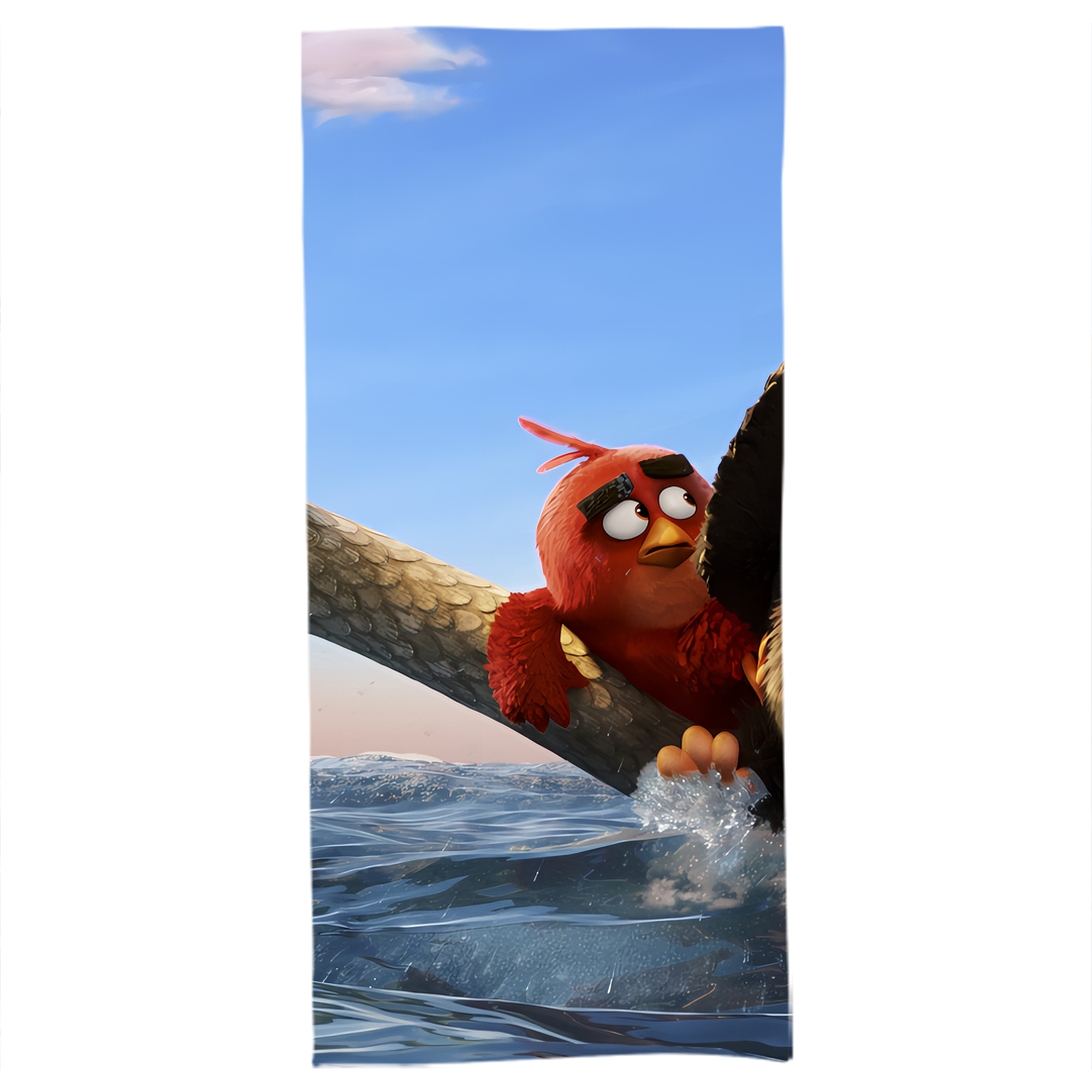 （画像用） Angry Birds アングリーバード 大判バスタオル 70×140cm 吸水速乾 柔らかい肌触り