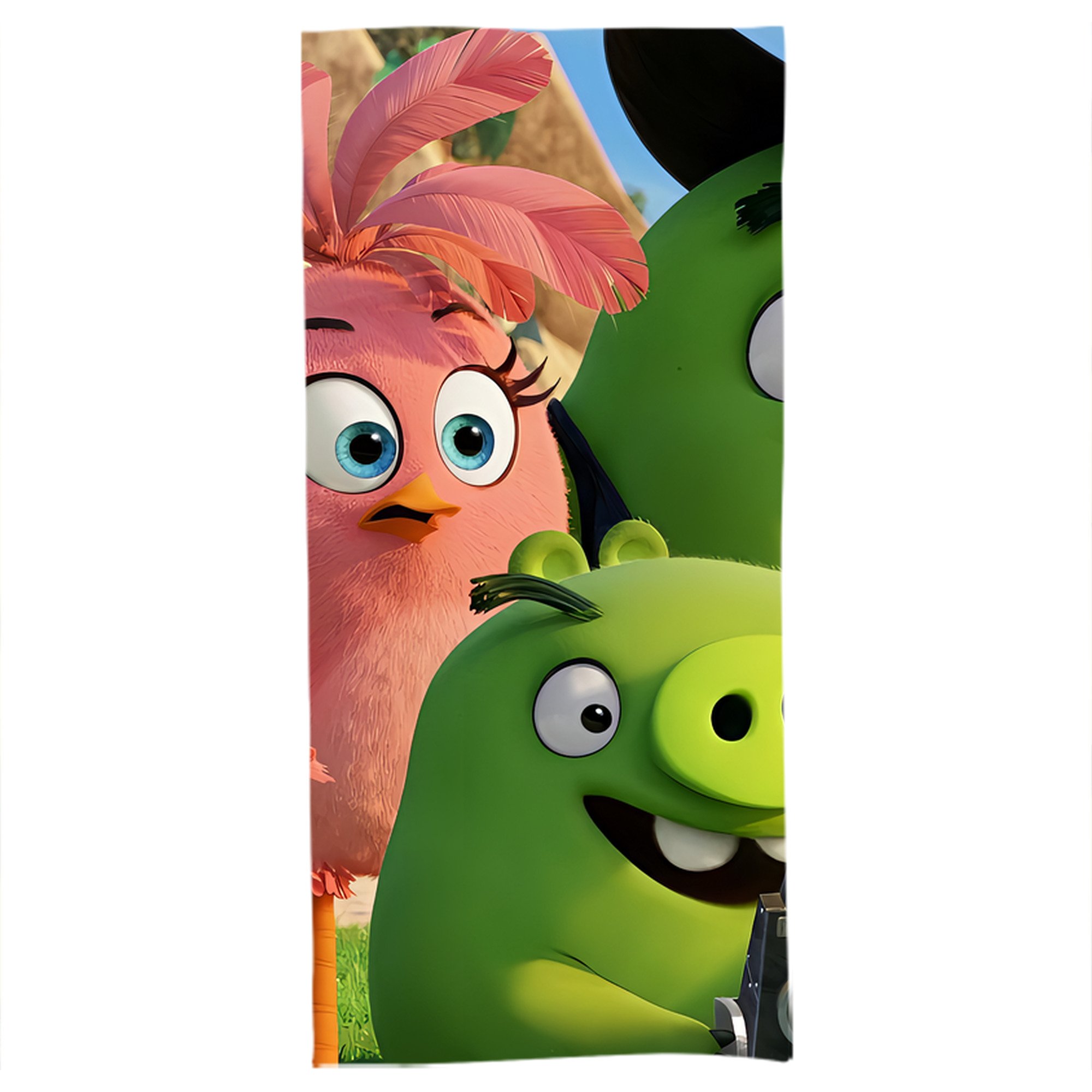 （画像用） Angry Birds アングリーバード 大判バスタオル 70×140cm 吸水速乾 柔らかい肌触り