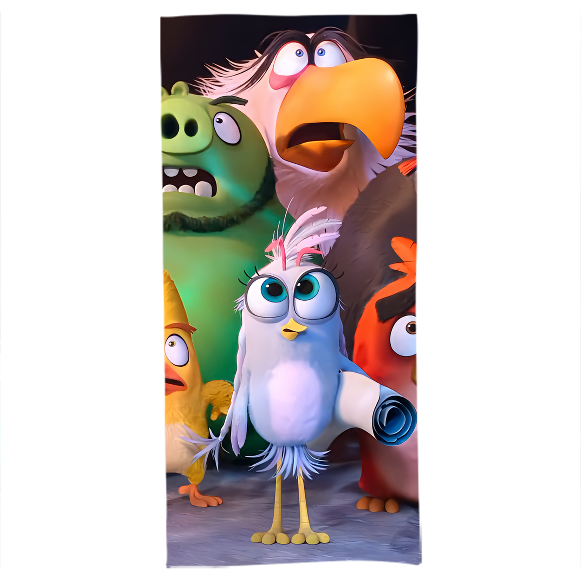 （画像用） Angry Birds アングリーバード 大判バスタオル 70×140cm 吸水速乾 柔らかい肌触り