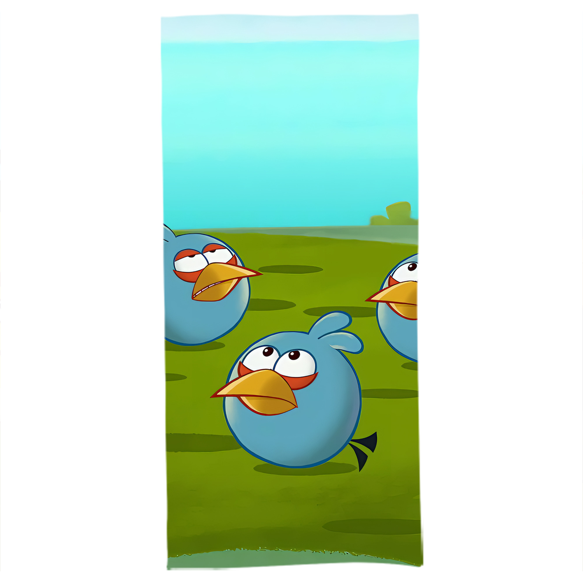 （画像用） Angry Birds アングリーバード 大判バスタオル 70×140cm 吸水速乾 柔らかい肌触り