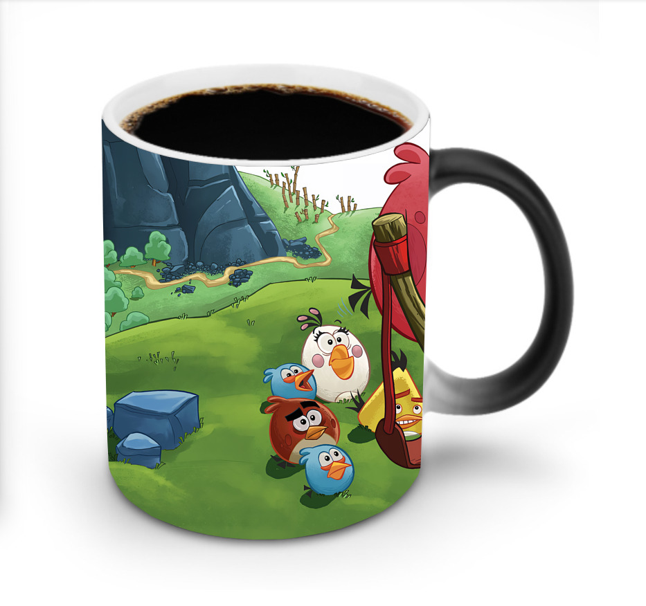 （画像用） Angry Birds アングリーバード 温度変色マグカップ