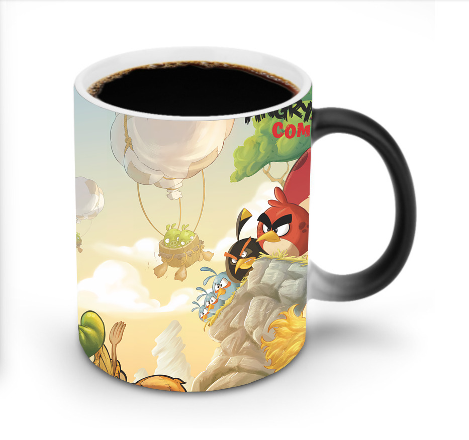 （画像用） Angry Birds アングリーバード 温度変色マグカップ