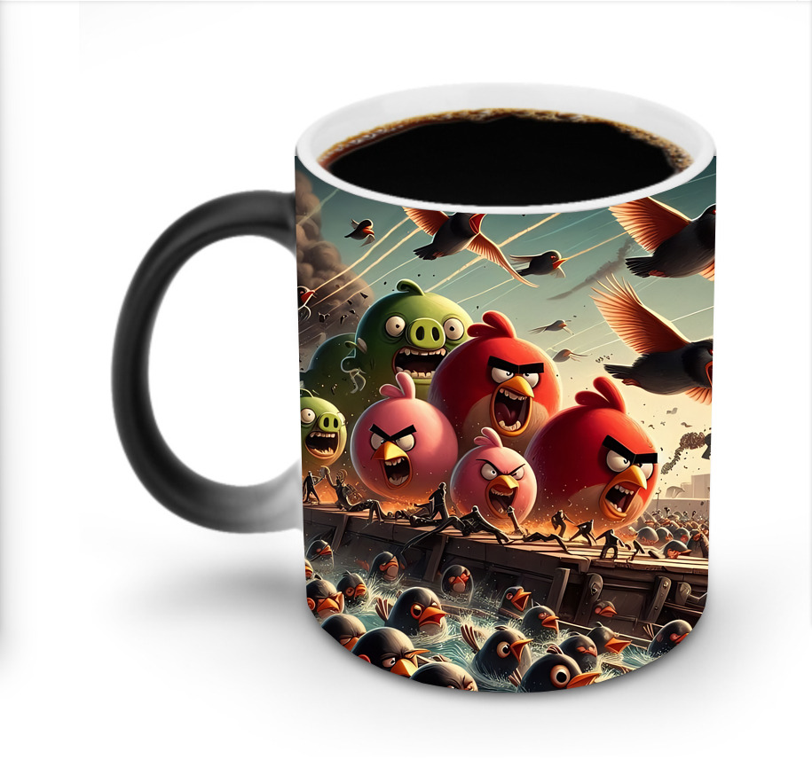 （画像用） Angry Birds アングリーバード 温度変色マグカップ