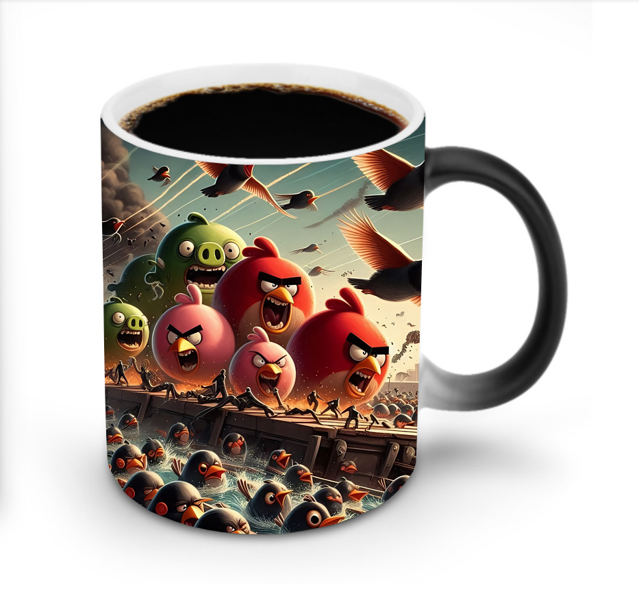 （画像用） Angry Birds アングリーバード 温度変色マグカップ
