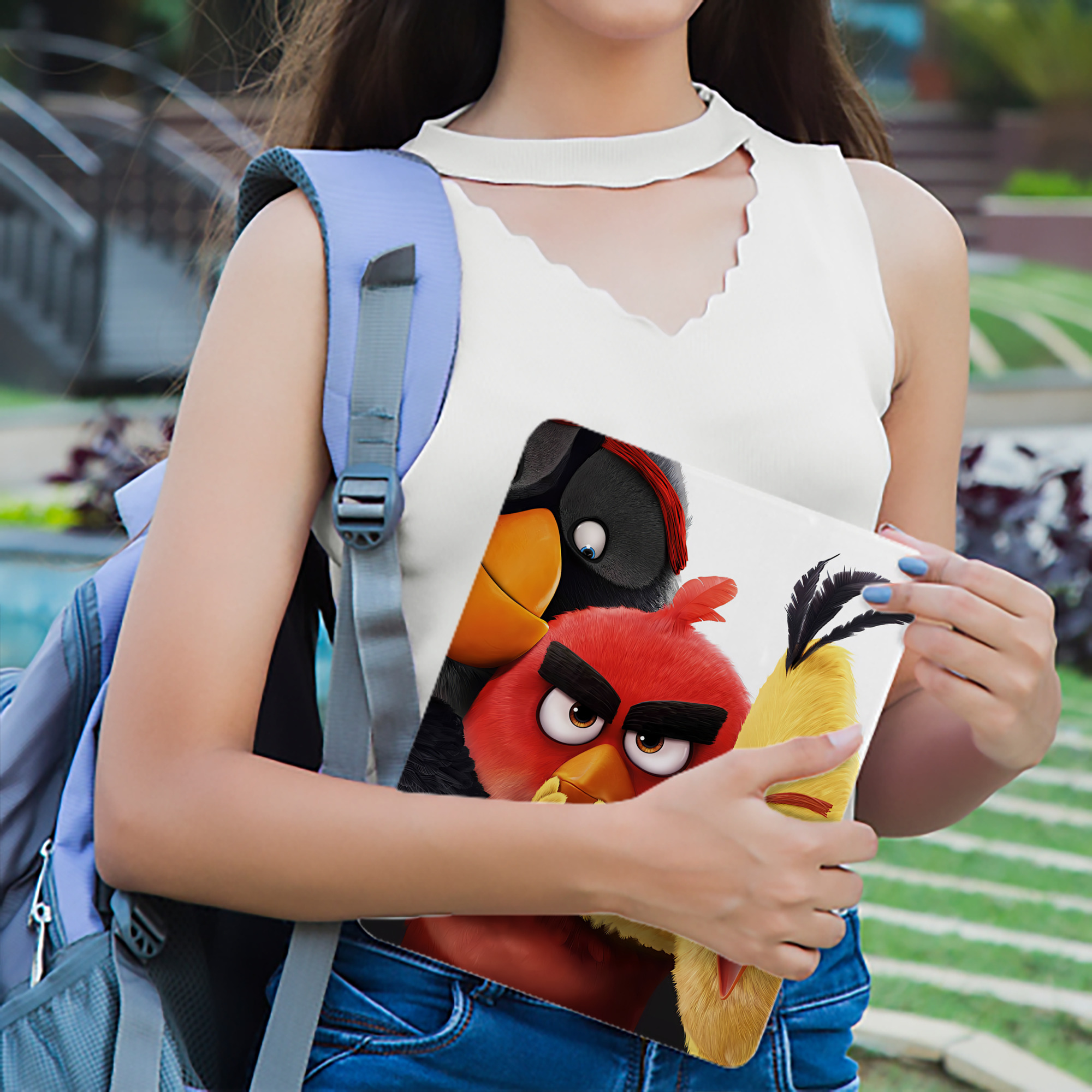 Angry Birds アングリーバード IPad ケース ブック型 PUレザー TPU 耐衝撃 軽量 薄型 ペン収納なし 全面保護 IPad 各モデル対応