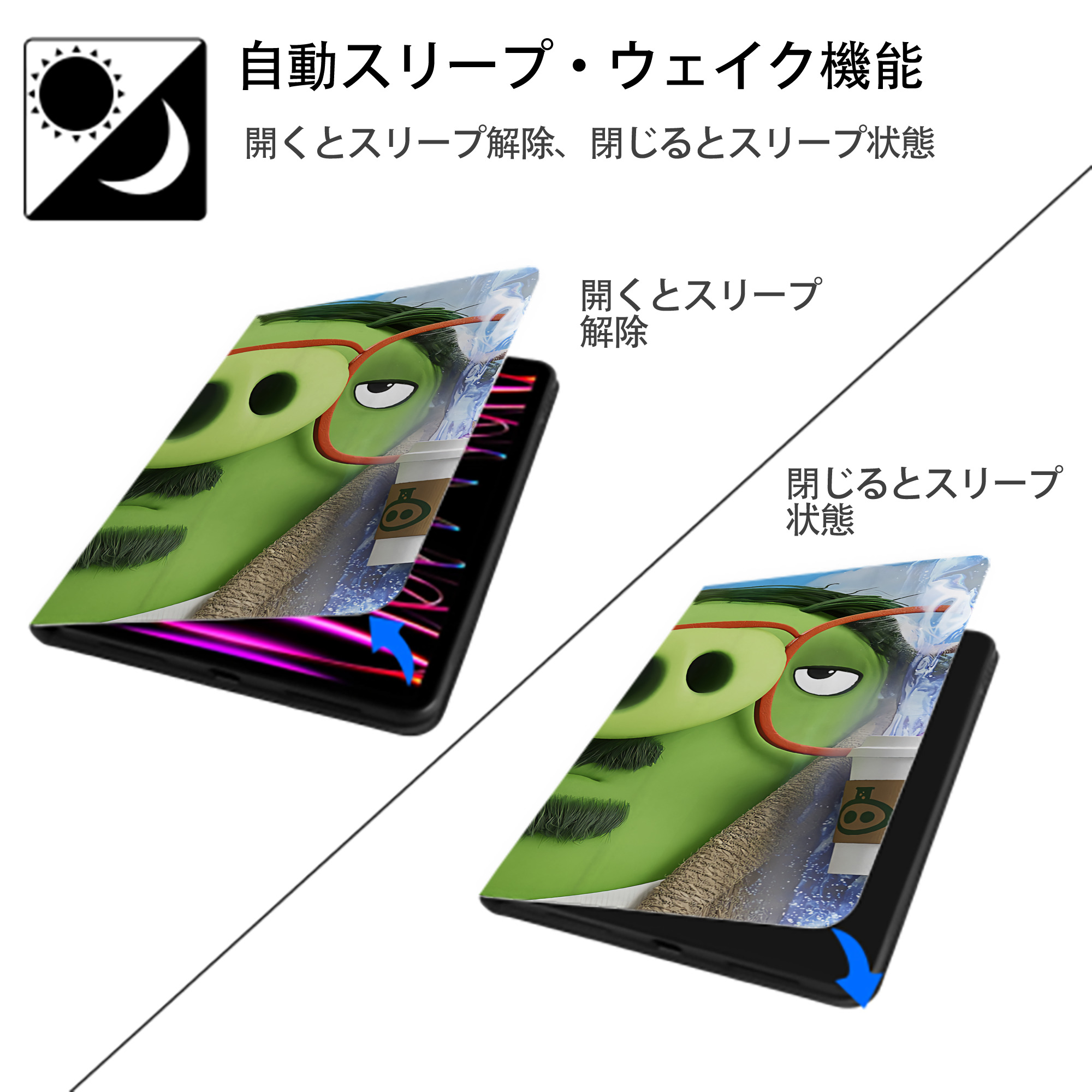 Angry Birds アングリーバード IPad ケース ブック型 PUレザー TPU 耐衝撃 軽量 薄型 ペン収納なし 全面保護 IPad 各モデル対応