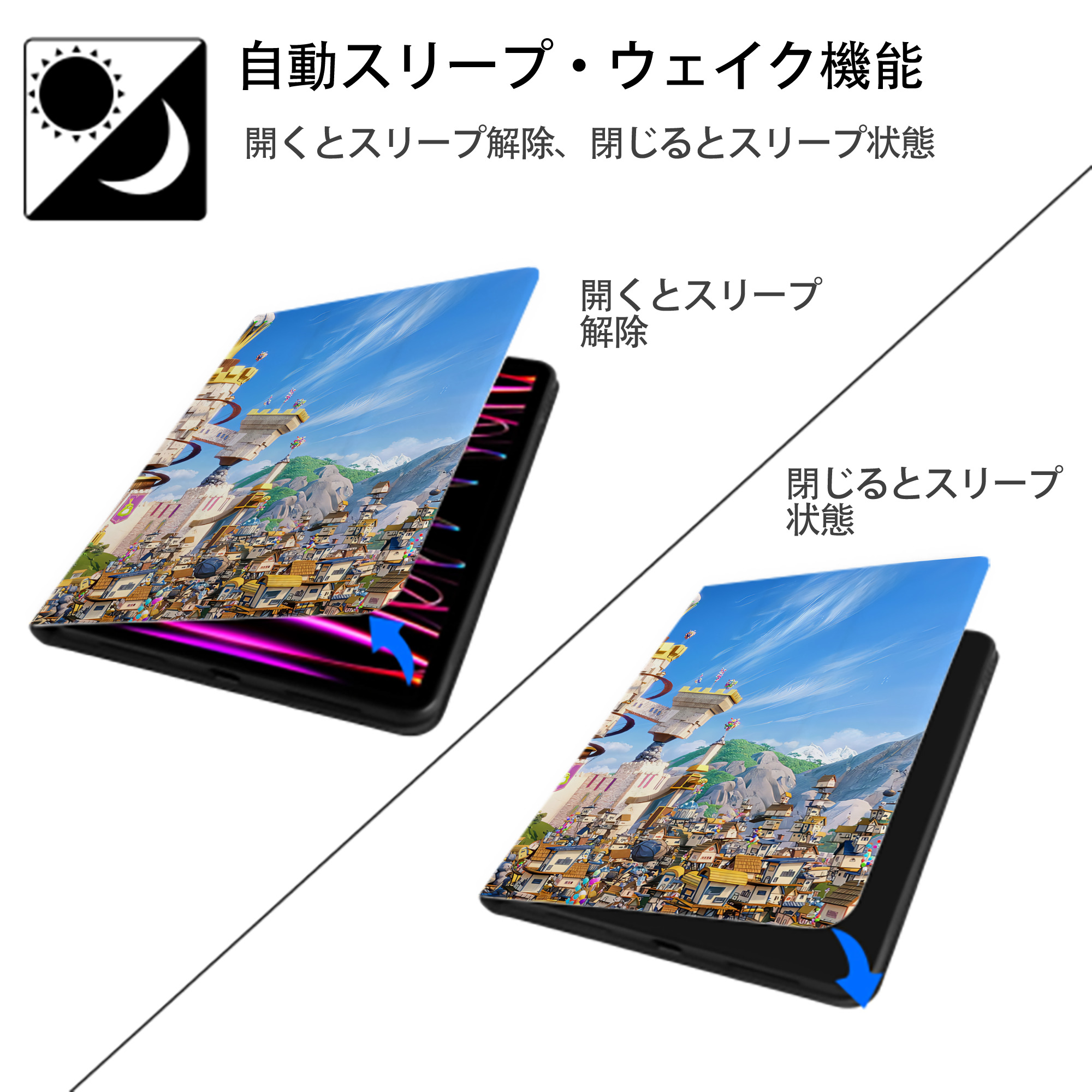 Angry Birds アングリーバード IPad ケース ブック型 PUレザー TPU 耐衝撃 軽量 薄型 ペン収納なし 全面保護 IPad 各モデル対応