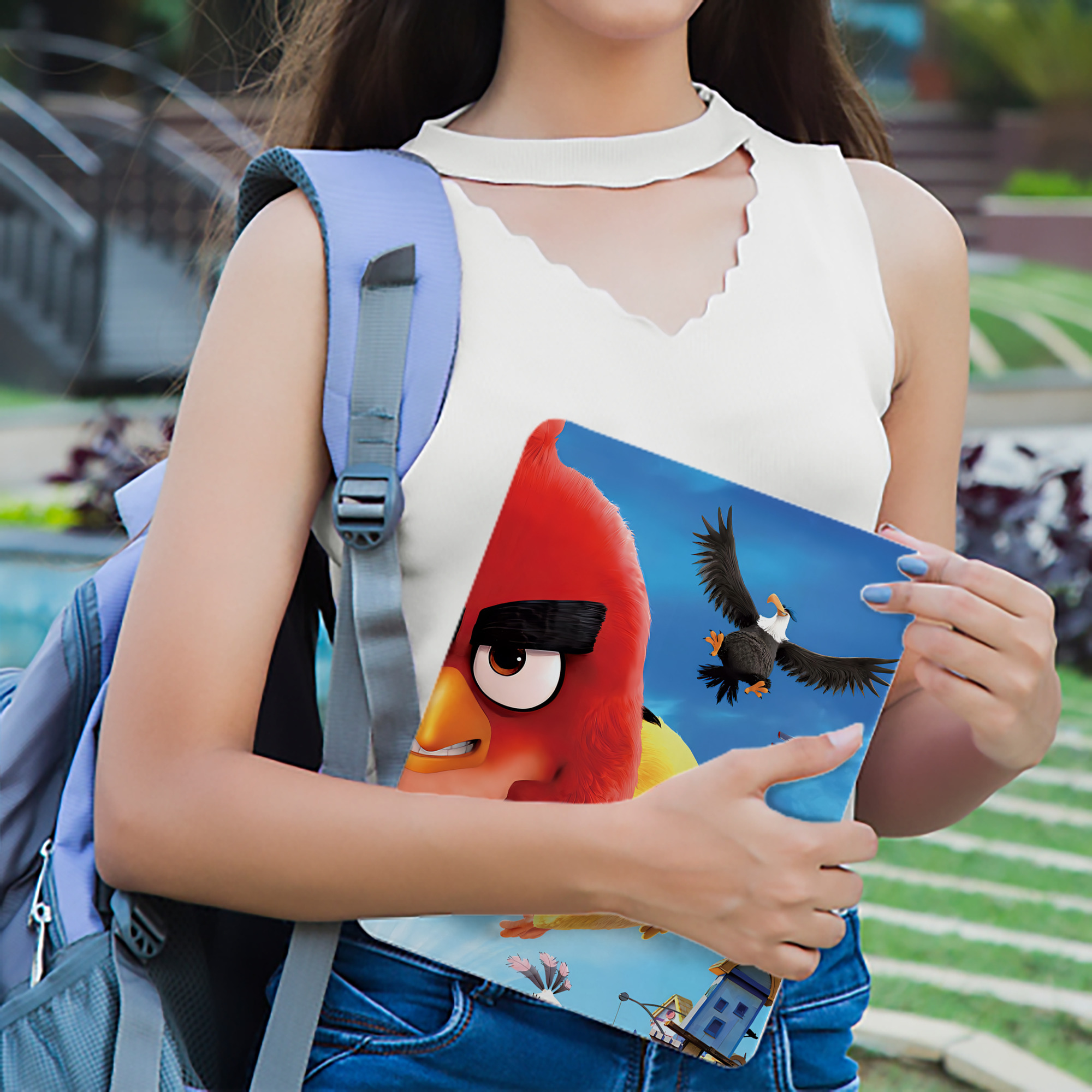 Angry Birds アングリーバード IPad ケース ブック型 PUレザー TPU 耐衝撃 軽量 薄型 ペン収納なし 全面保護 IPad 各モデル対応
