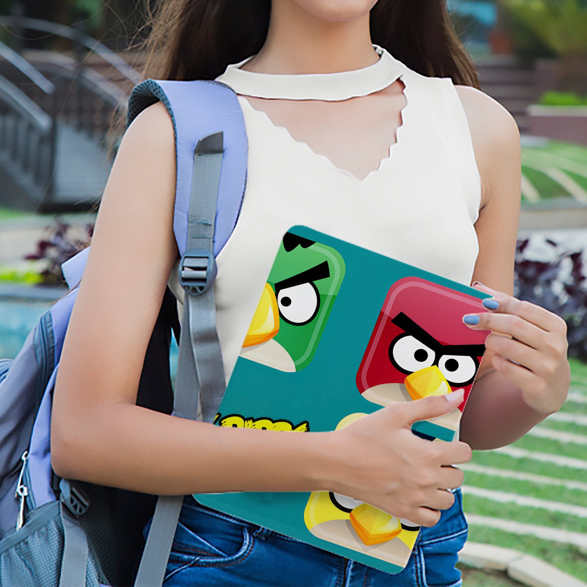 Angry Birds アングリーバード IPad ケース ブック型 PUレザー TPU 耐衝撃 軽量 薄型 ペン収納なし 全面保護 IPad 各モデル対応