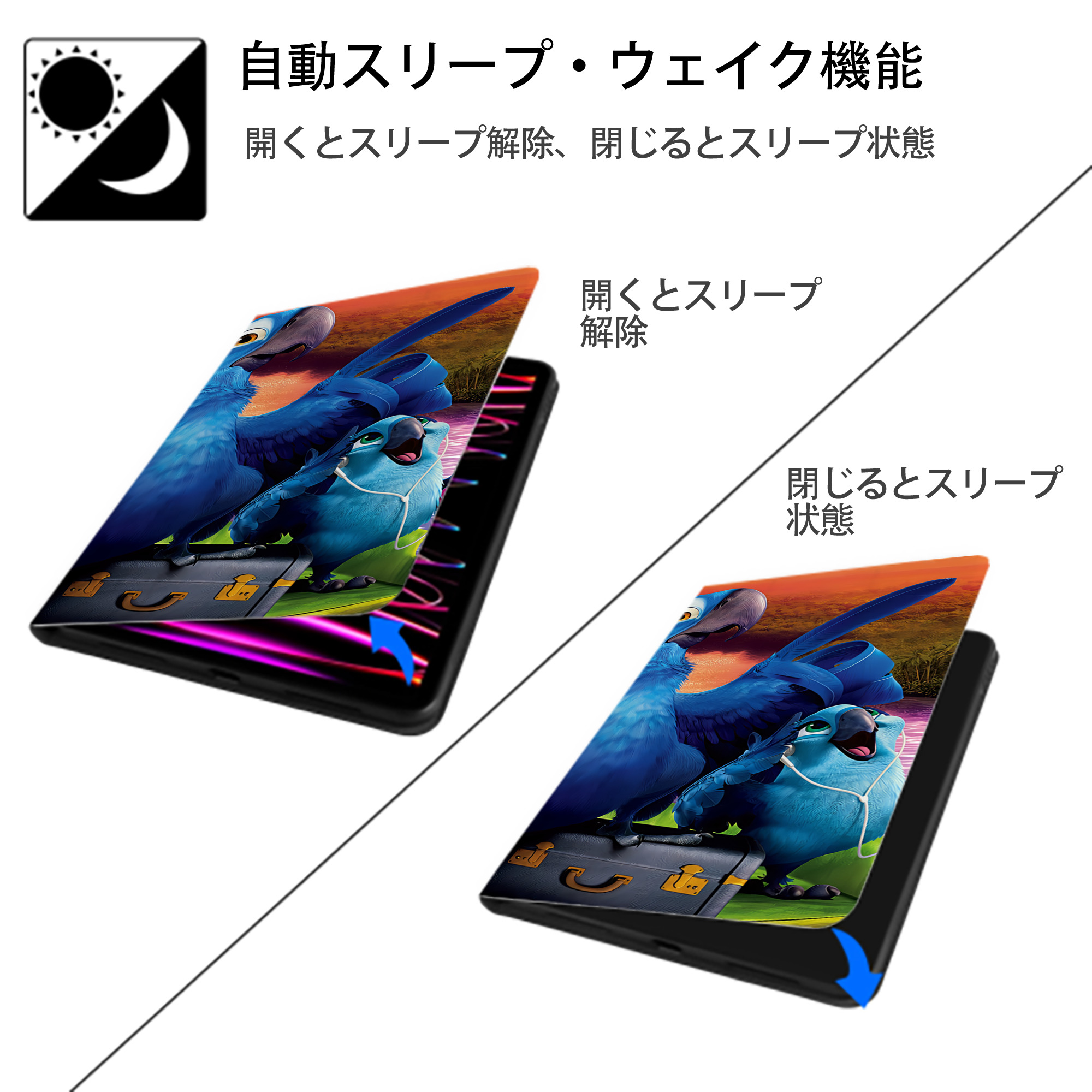 Angry Birds アングリーバード IPad ケース ブック型 PUレザー TPU 耐衝撃 軽量 薄型 ペン収納なし 全面保護 IPad 各モデル対応