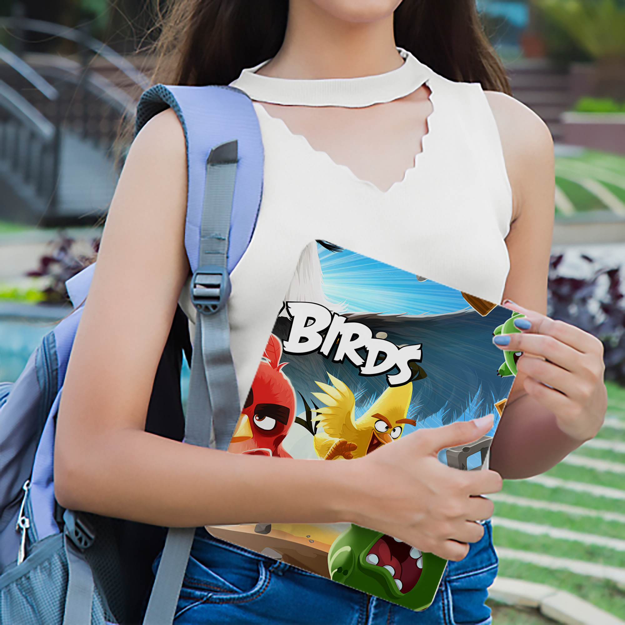 Angry Birds アングリーバード IPad ケース ブック型 PUレザー TPU 耐衝撃 軽量 薄型 ペン収納なし 全面保護 IPad 各モデル対応