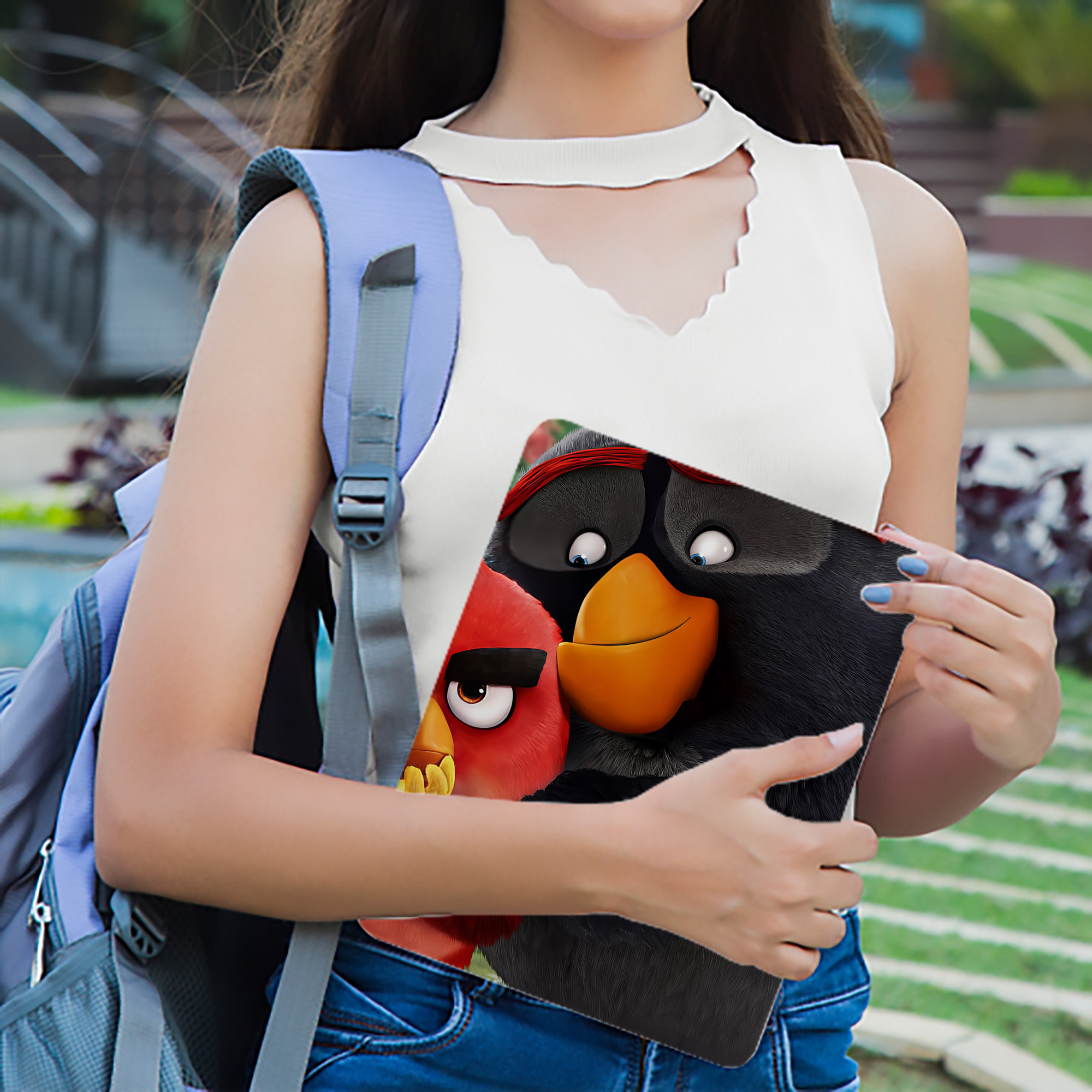 Angry Birds アングリーバード IPad ケース ブック型 PUレザー TPU 耐衝撃 軽量 薄型 ペン収納なし 全面保護 IPad 各モデル対応