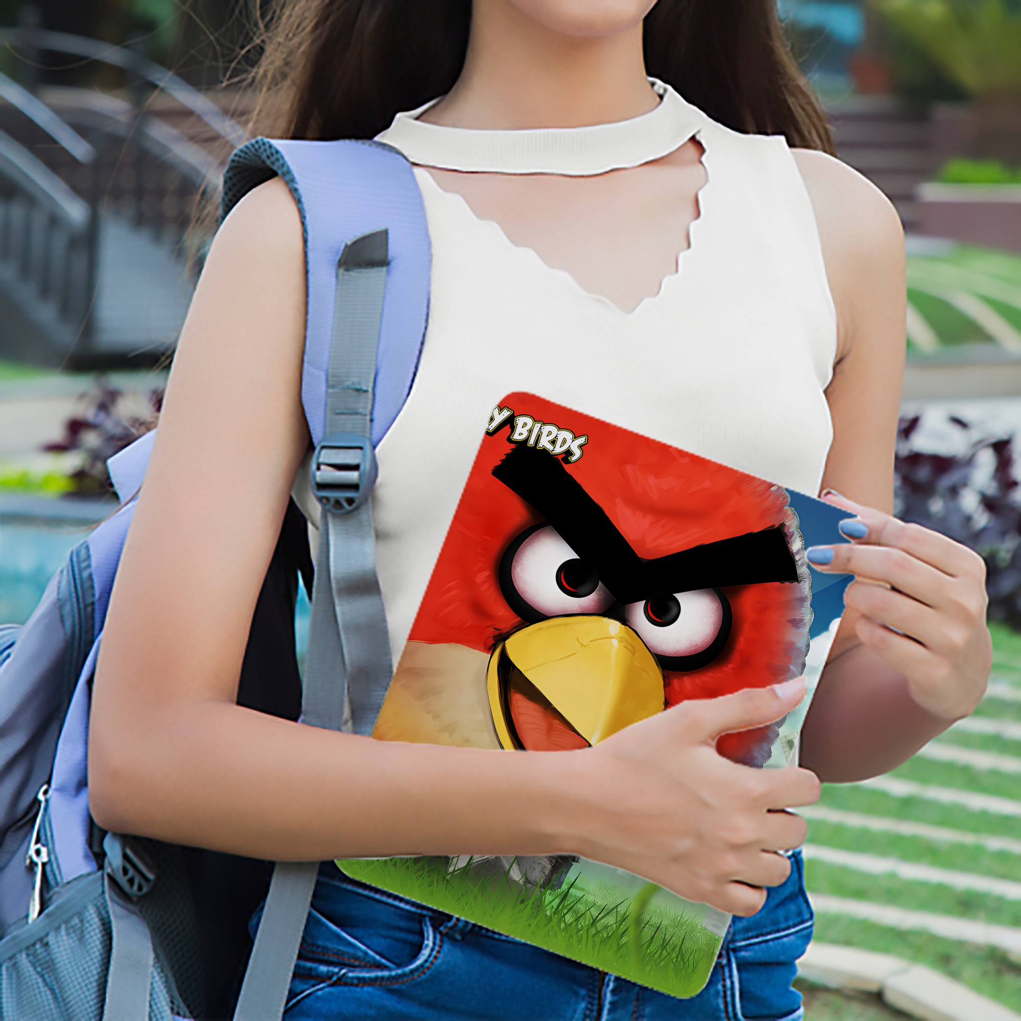 Angry Birds アングリーバード IPad ケース ブック型 PUレザー TPU 耐衝撃 軽量 薄型 ペン収納なし 全面保護 IPad 各モデル対応