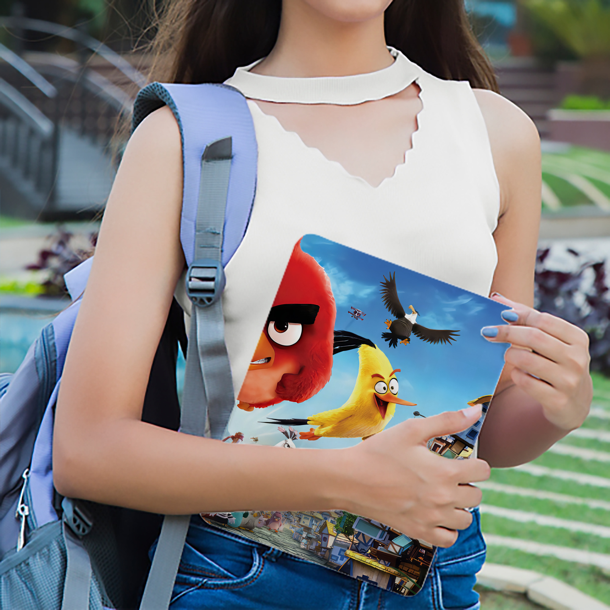 Angry Birds アングリーバード IPad ケース ブック型 PUレザー TPU 耐衝撃 軽量 薄型 ペン収納なし 全面保護 IPad 各モデル対応